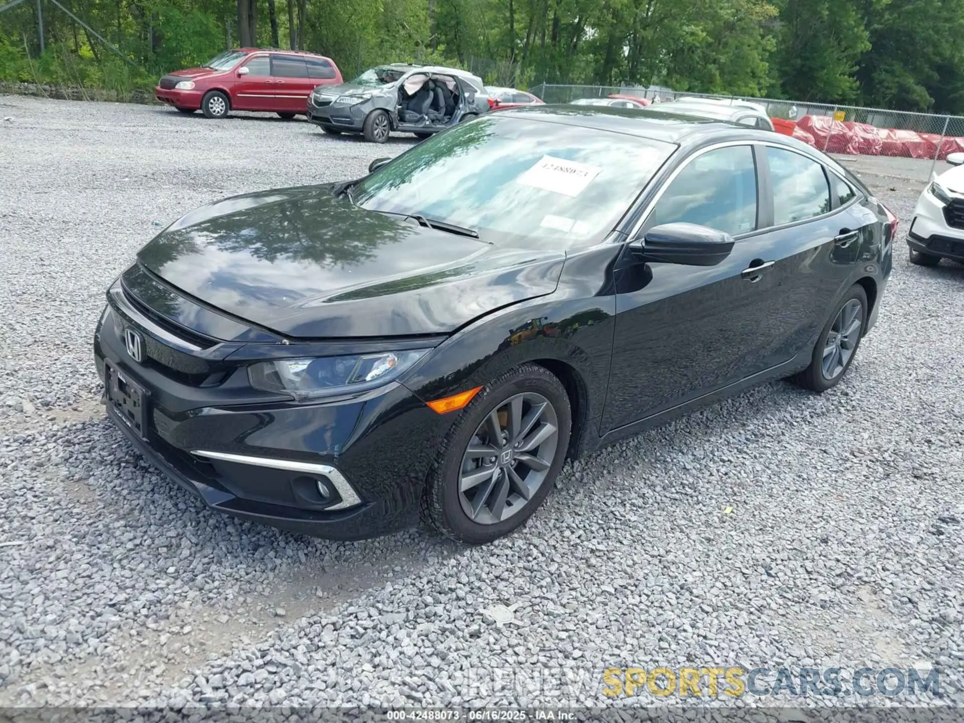 2 fotografías del automóvil dañado 2HGFC1F33MH704284 HONDA CIVIC 2021