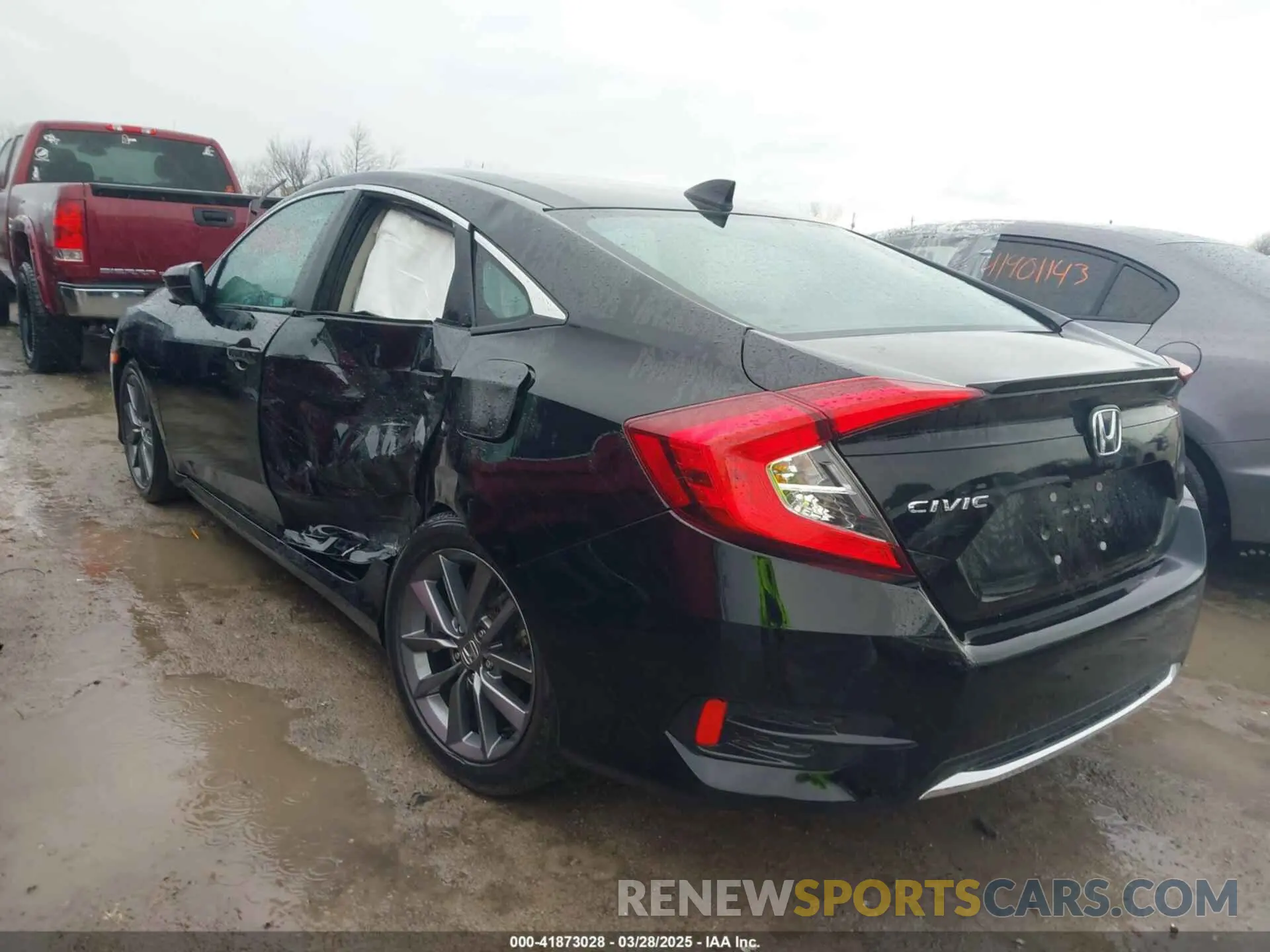 3 fotografías del automóvil dañado 2HGFC1F34MH704651 HONDA CIVIC 2021