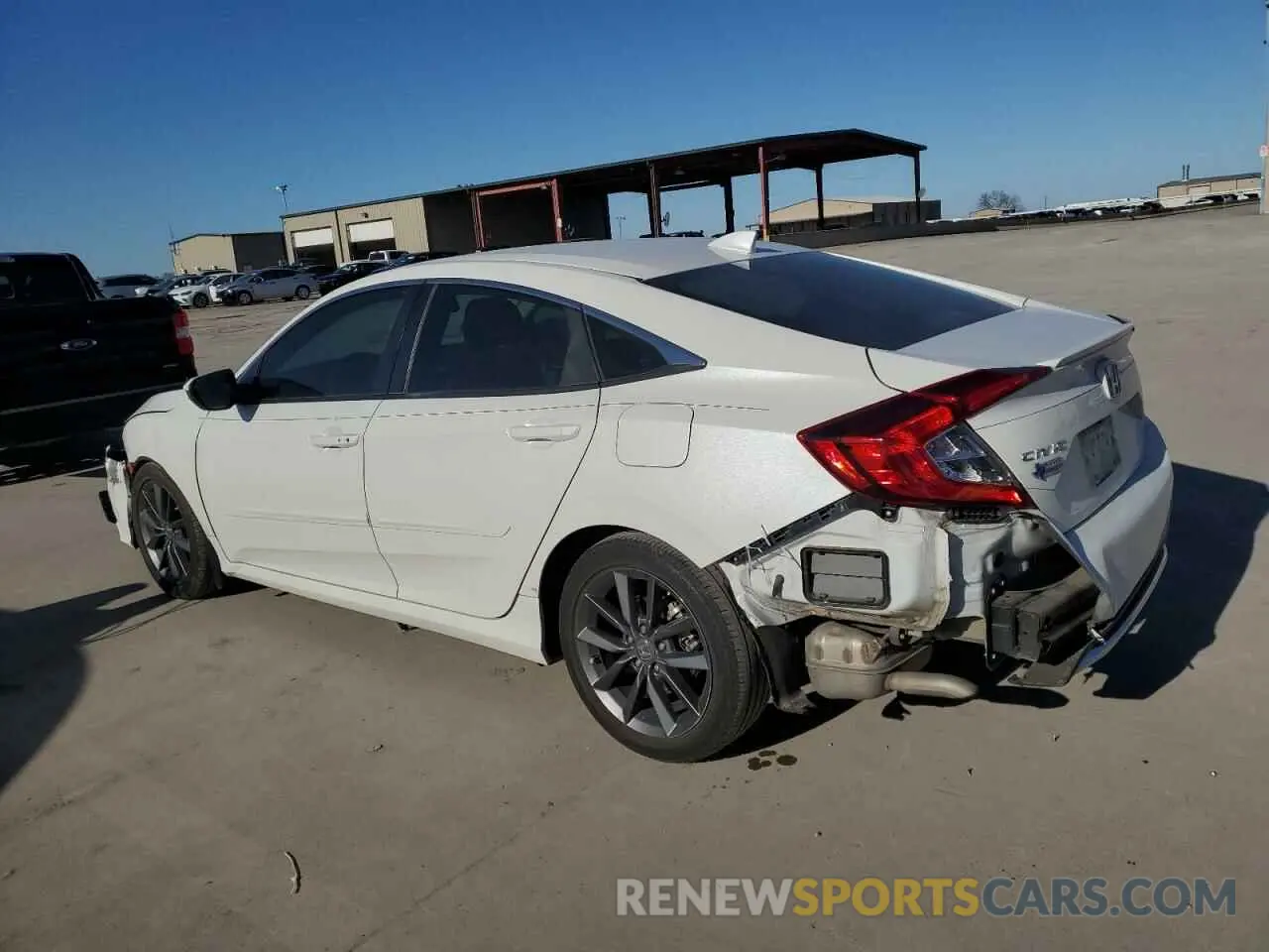 2 fotografías del automóvil dañado 2HGFC1F36MH703582 HONDA CIVIC 2021