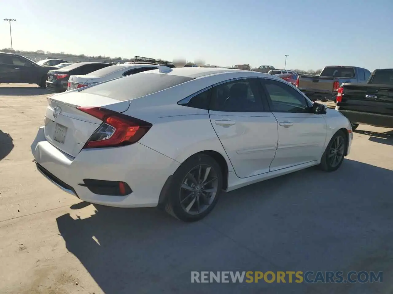 3 fotografías del automóvil dañado 2HGFC1F36MH703582 HONDA CIVIC 2021