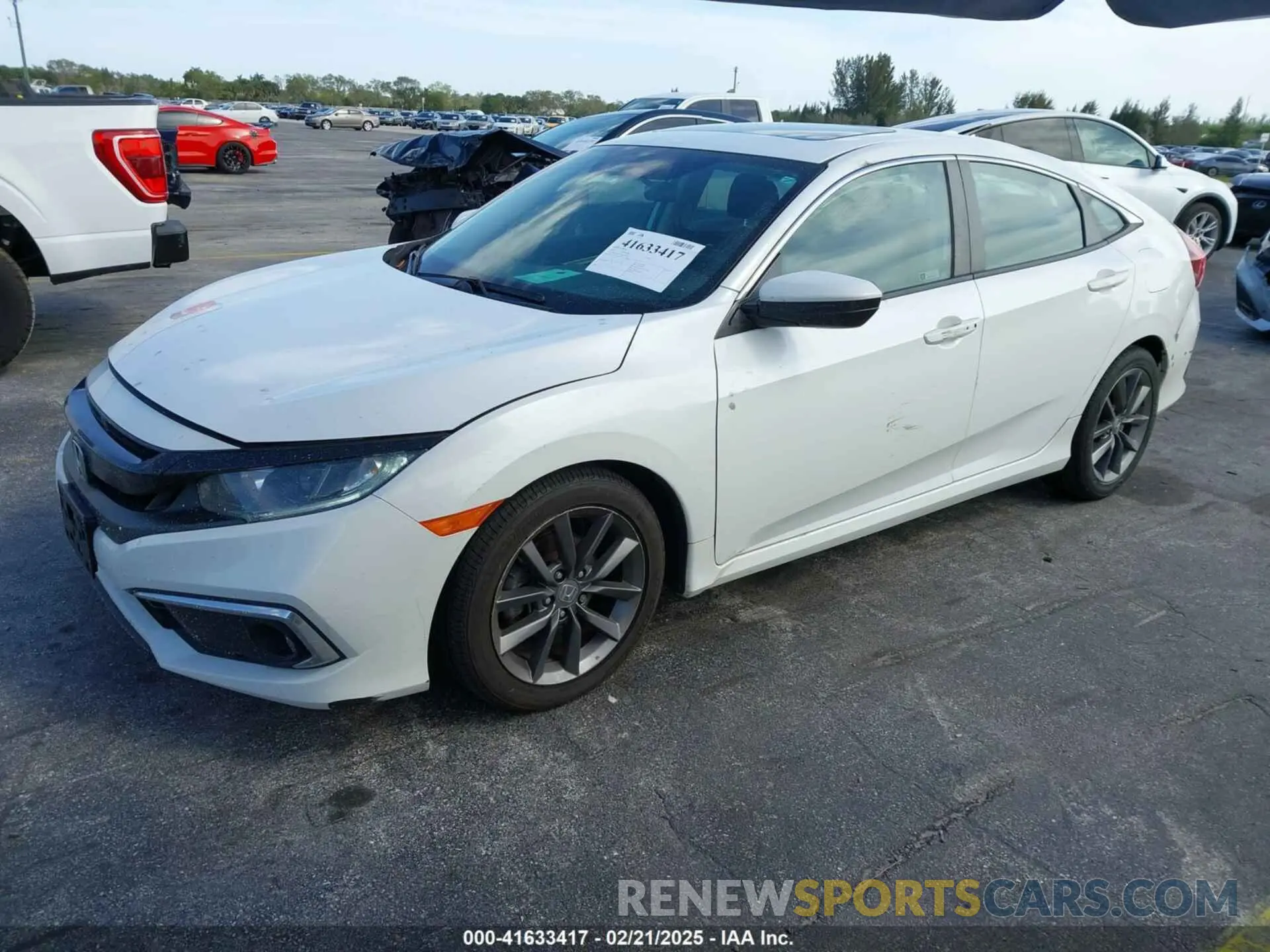 2 fotografías del automóvil dañado 2HGFC1F37MH700657 HONDA CIVIC 2021