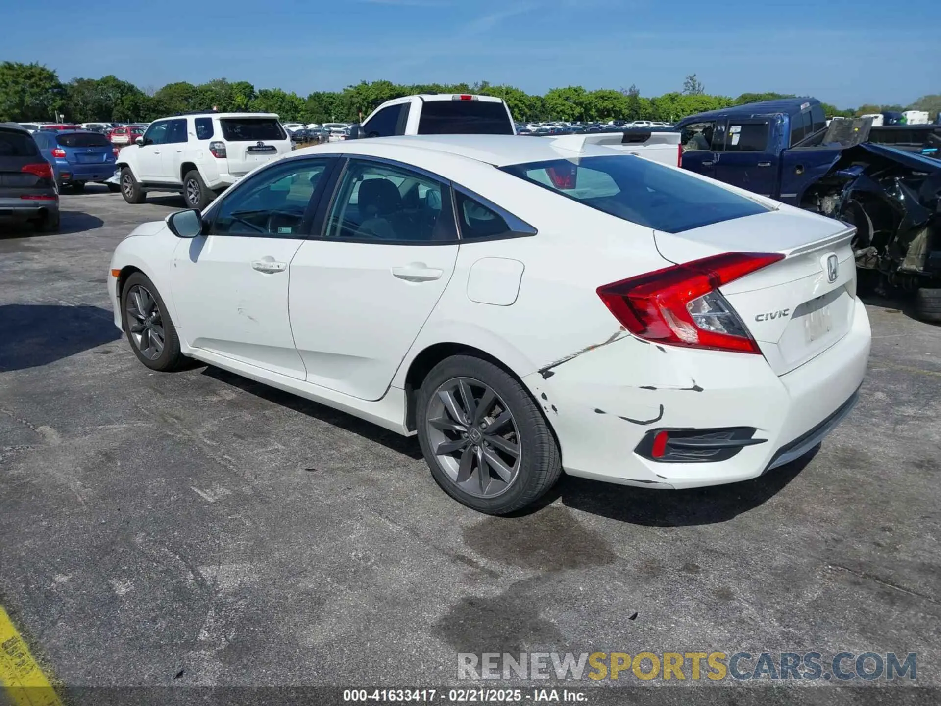 3 fotografías del automóvil dañado 2HGFC1F37MH700657 HONDA CIVIC 2021