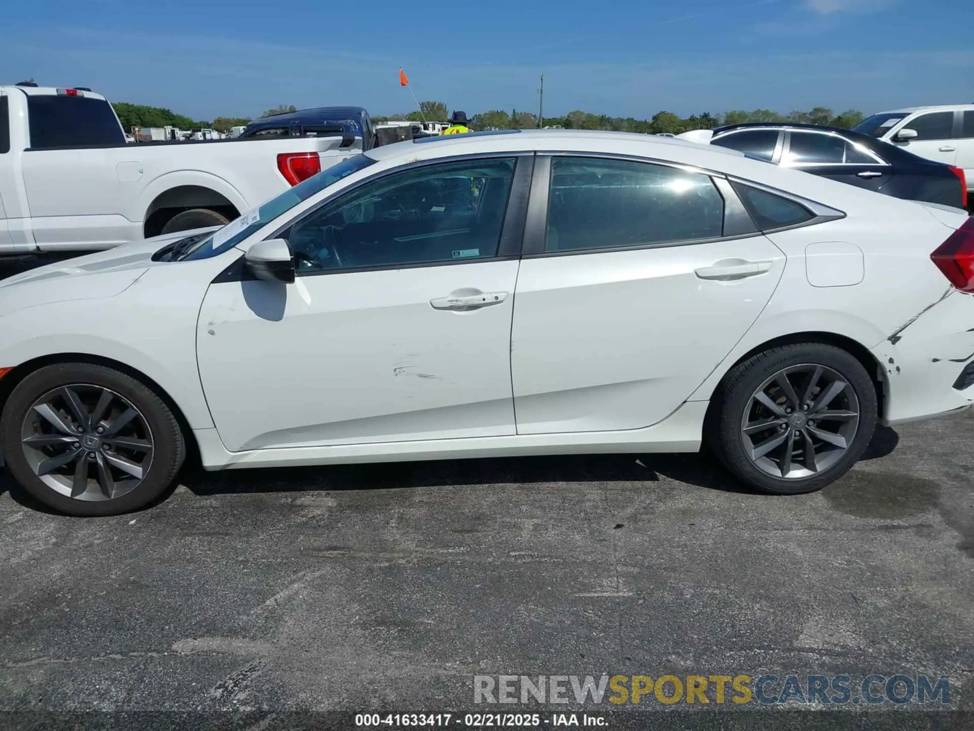 6 fotografías del automóvil dañado 2HGFC1F37MH700657 HONDA CIVIC 2021