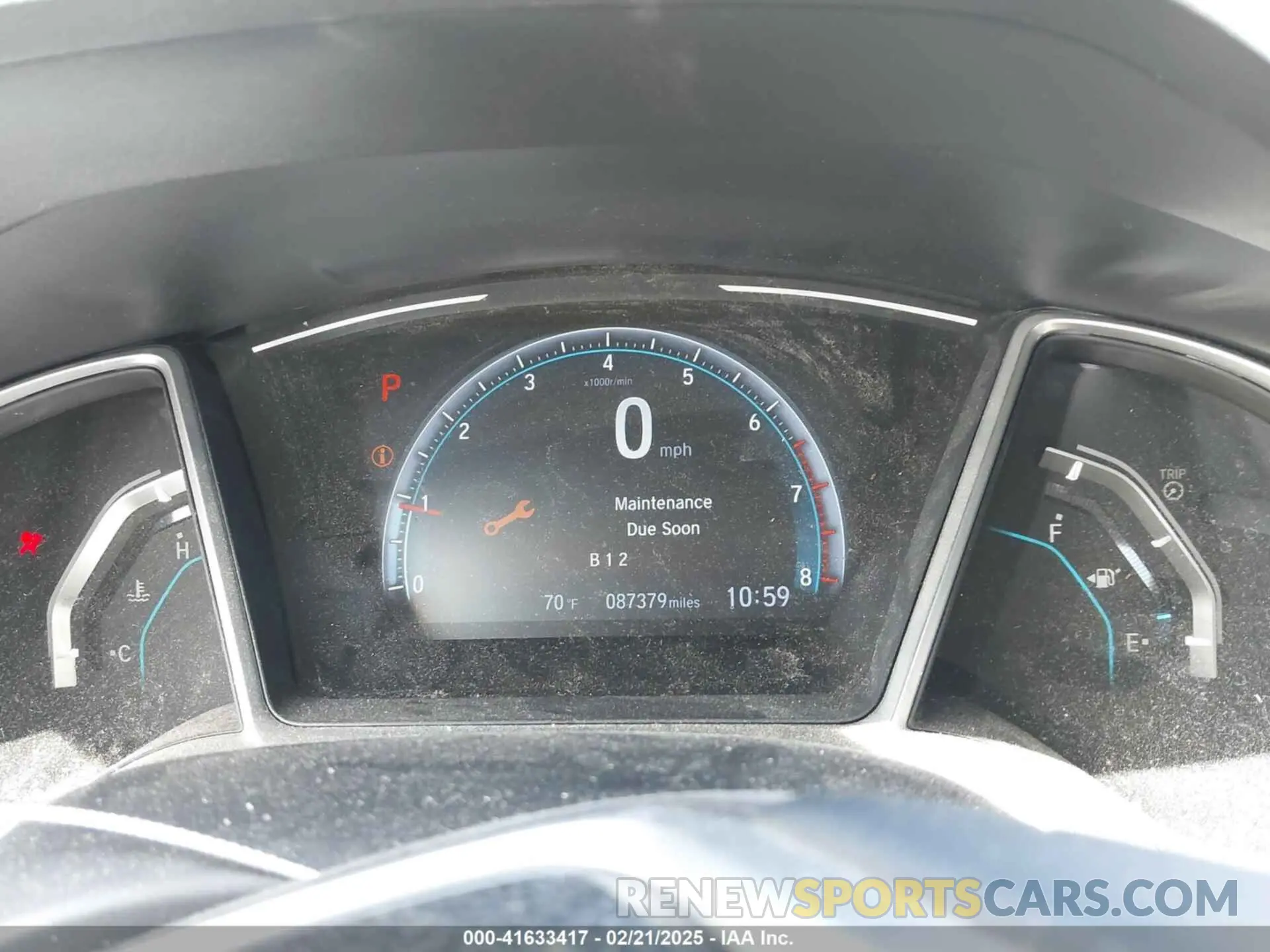 7 fotografías del automóvil dañado 2HGFC1F37MH700657 HONDA CIVIC 2021