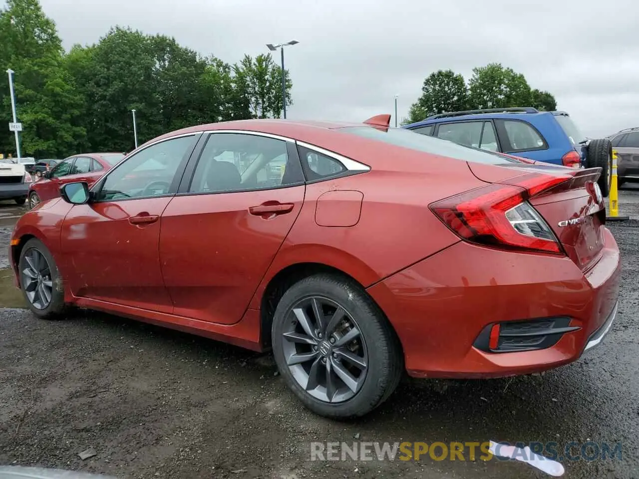 2 fotografías del automóvil dañado 2HGFC1F37MH702750 HONDA CIVIC 2021
