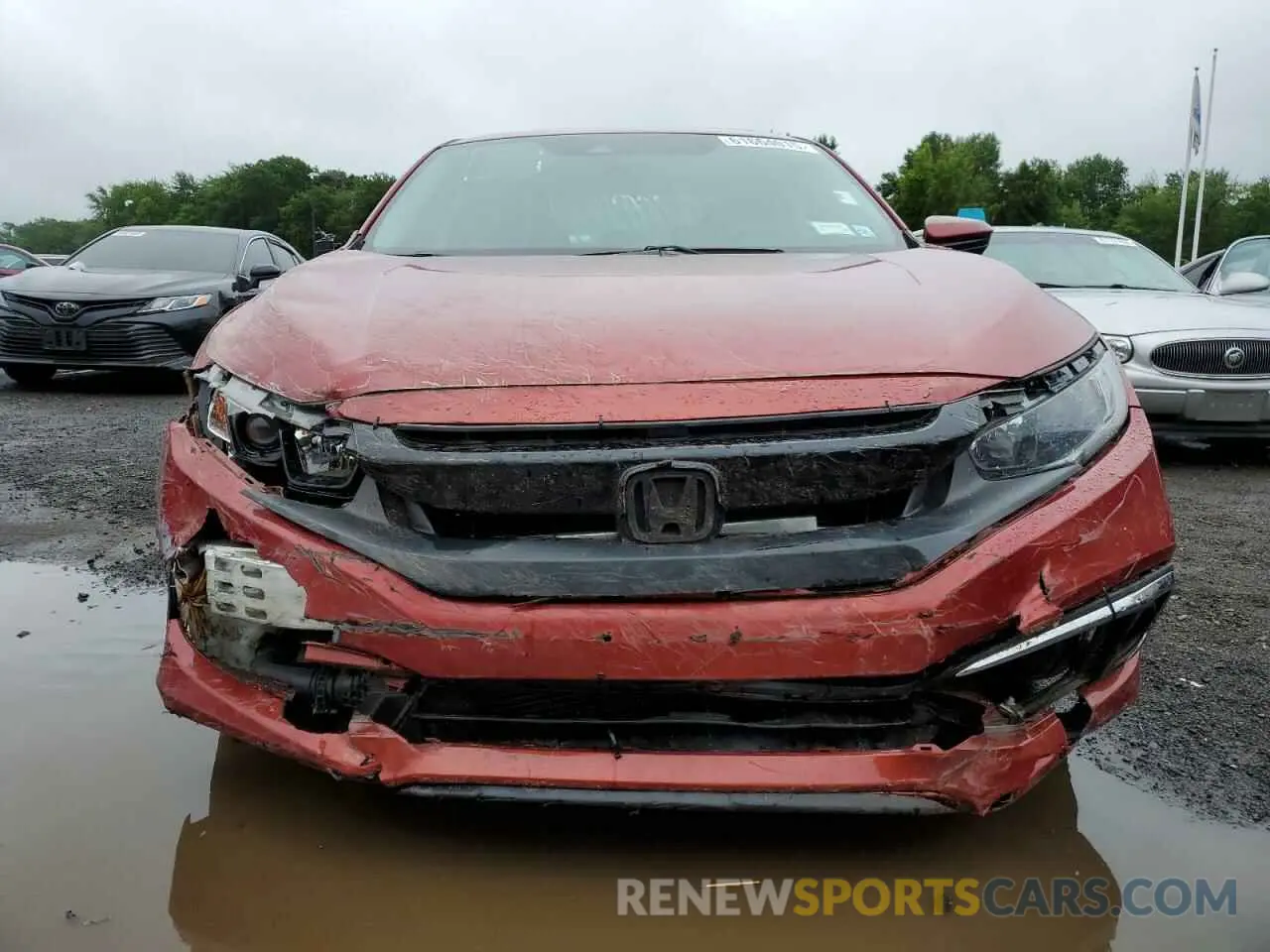 5 fotografías del automóvil dañado 2HGFC1F37MH702750 HONDA CIVIC 2021