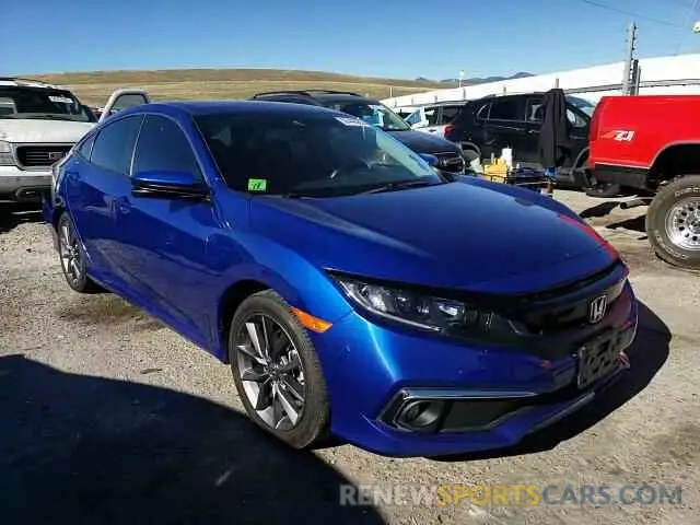 11 fotografías del automóvil dañado 2HGFC1F76MH706260 HONDA CIVIC 2021
