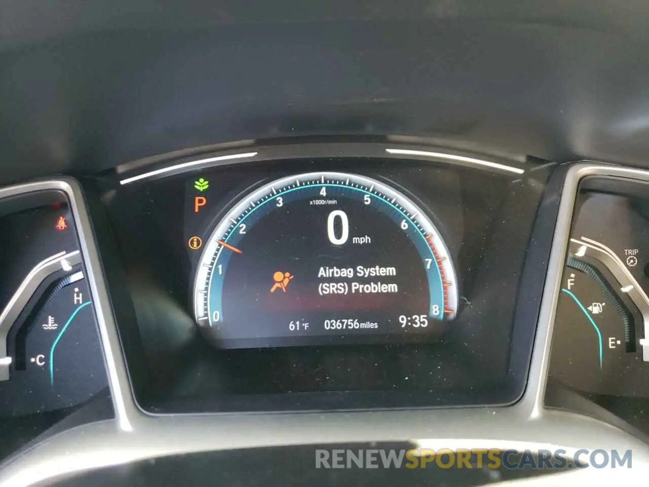 9 fotografías del automóvil dañado 2HGFC1F76MH706260 HONDA CIVIC 2021