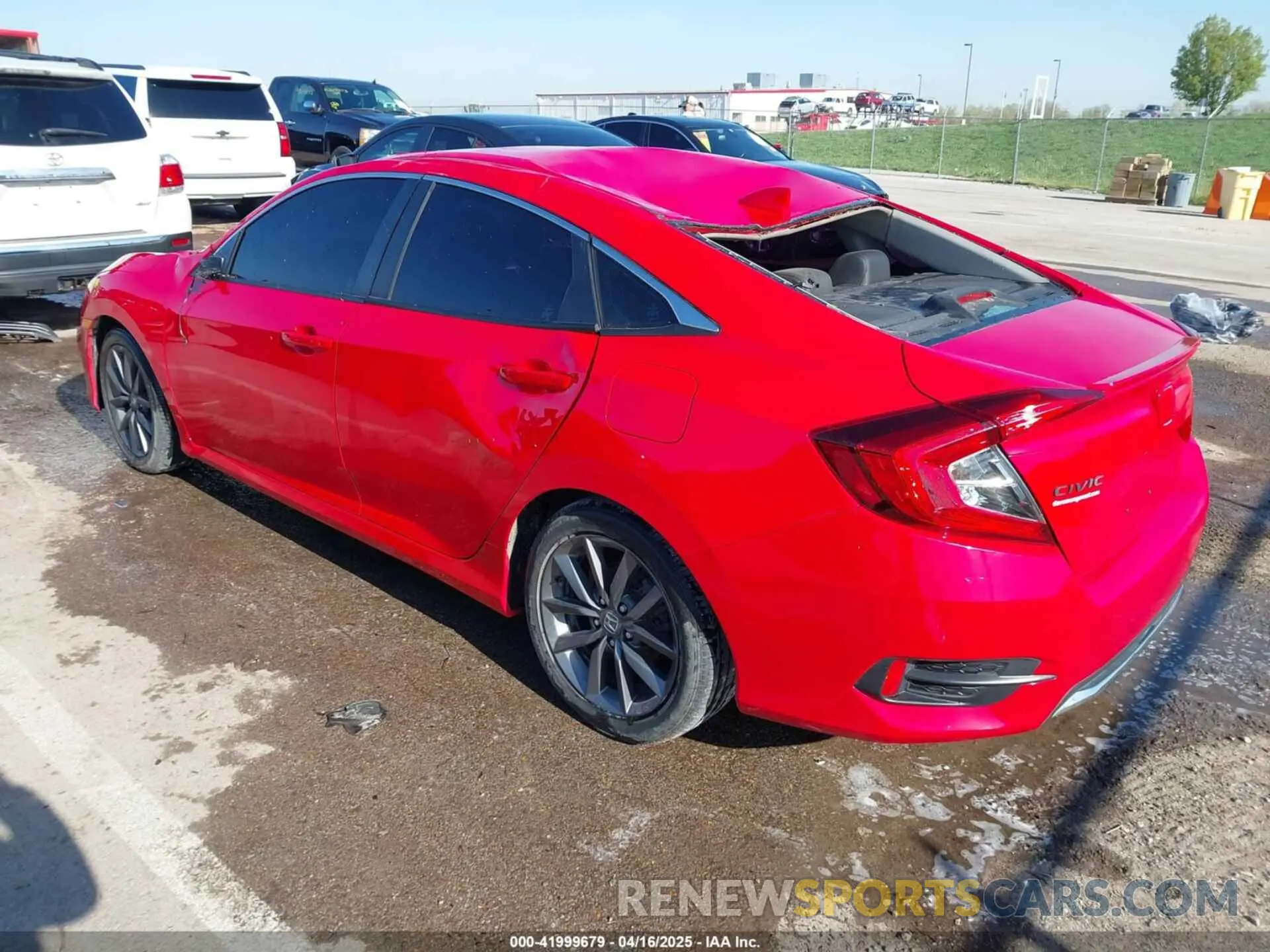 3 fotografías del automóvil dañado 2HGFC1F78MH706292 HONDA CIVIC 2021