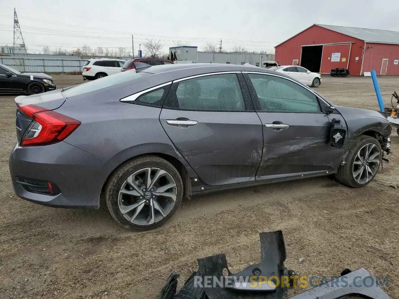 3 fotografías del automóvil dañado 2HGFC1F96MH100829 HONDA CIVIC 2021