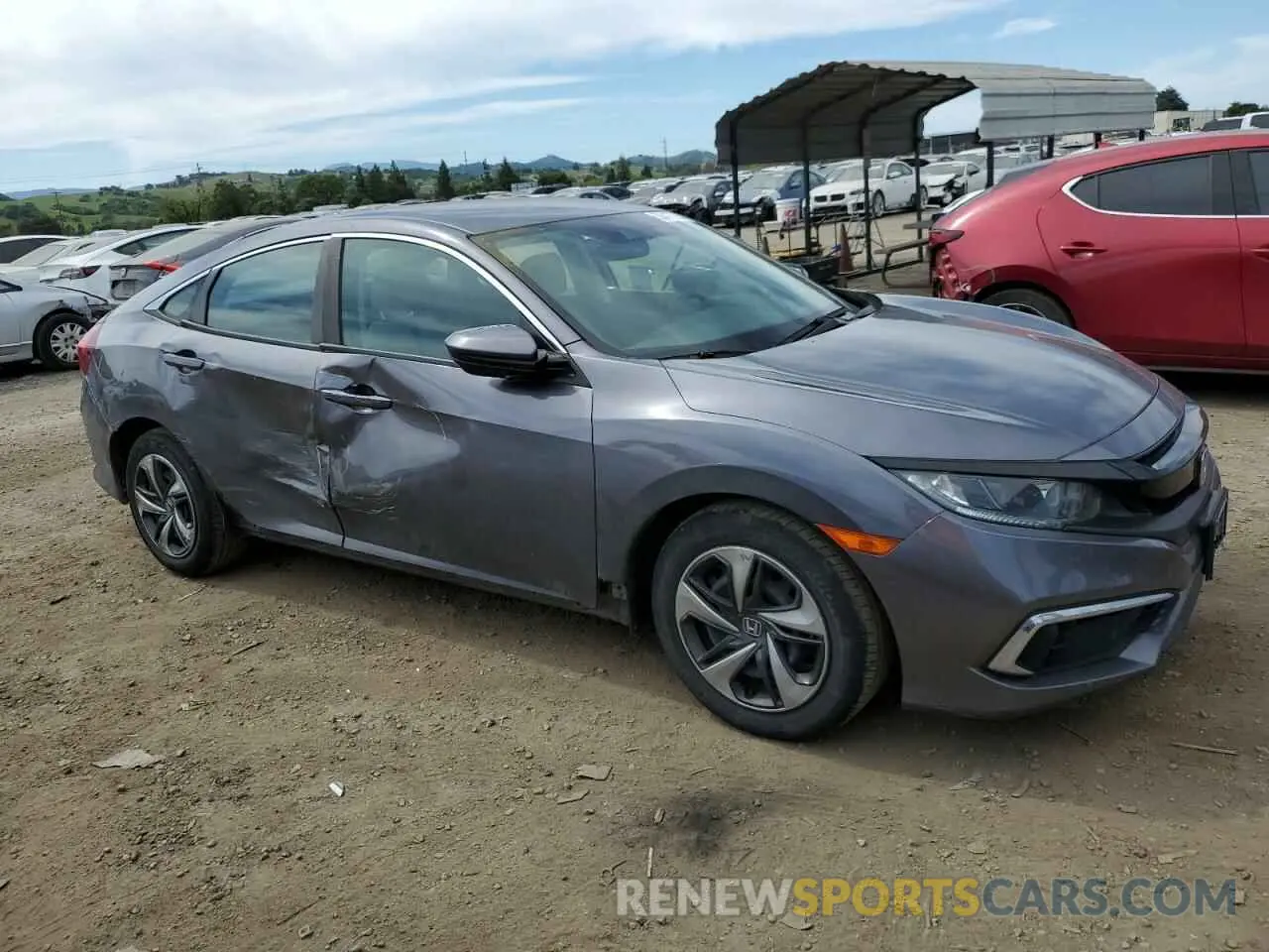 4 fotografías del automóvil dañado 2HGFC2F60MH524020 HONDA CIVIC 2021