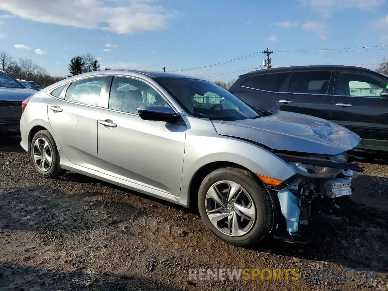 4 fotografías del automóvil dañado 2HGFC2F60MH555266 HONDA CIVIC 2021