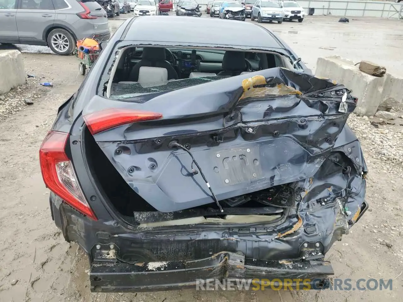 6 fotografías del automóvil dañado 2HGFC2F61MH501958 HONDA CIVIC 2021