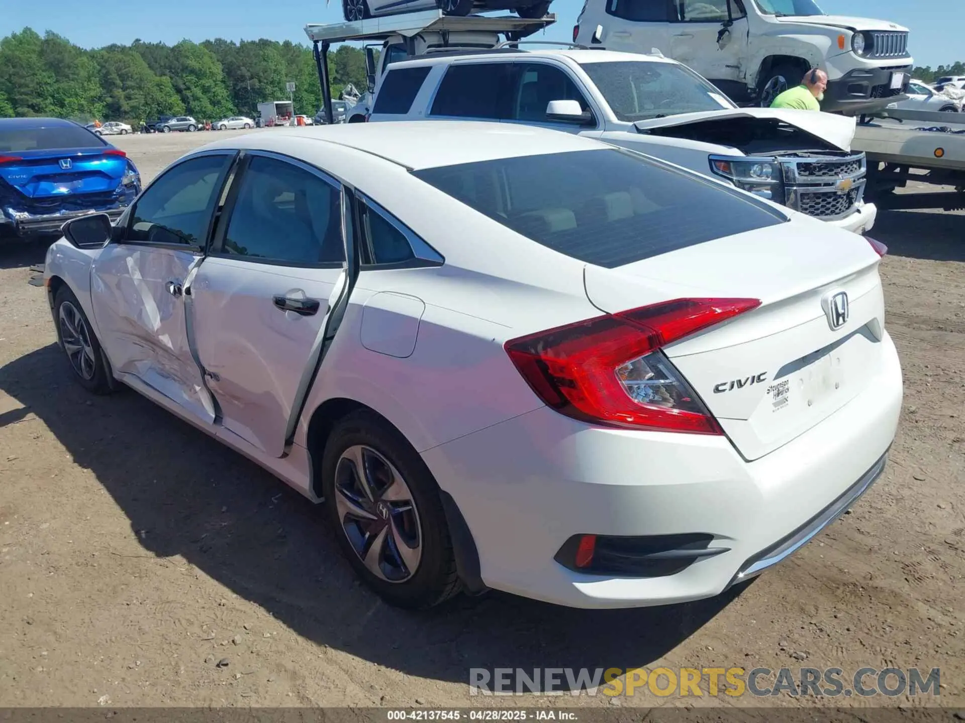 3 fotografías del automóvil dañado 2HGFC2F61MH505475 HONDA CIVIC 2021