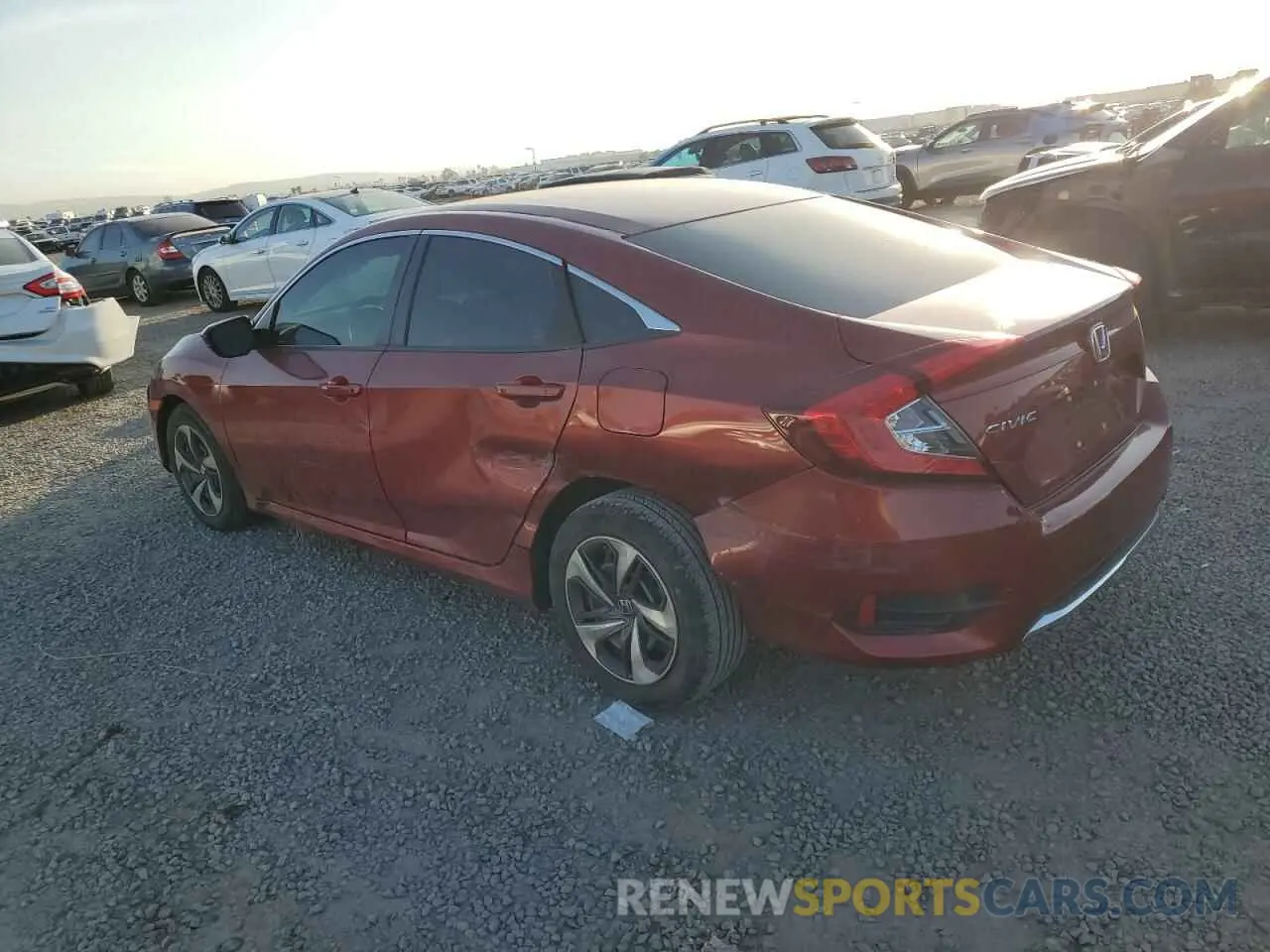 2 fotografías del automóvil dañado 2HGFC2F63MH542611 HONDA CIVIC 2021