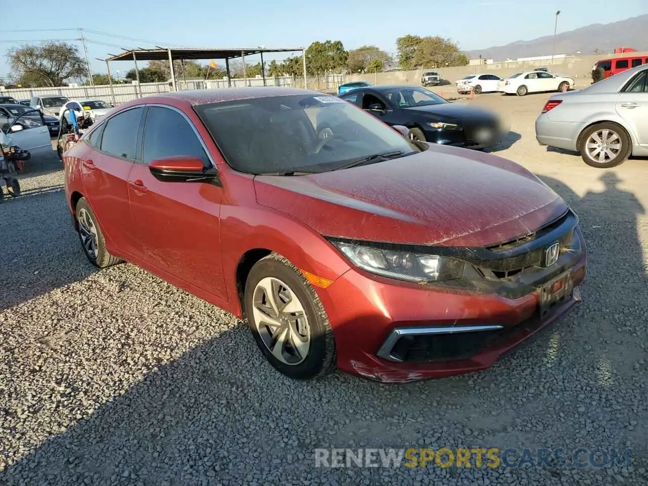 4 fotografías del automóvil dañado 2HGFC2F63MH542611 HONDA CIVIC 2021