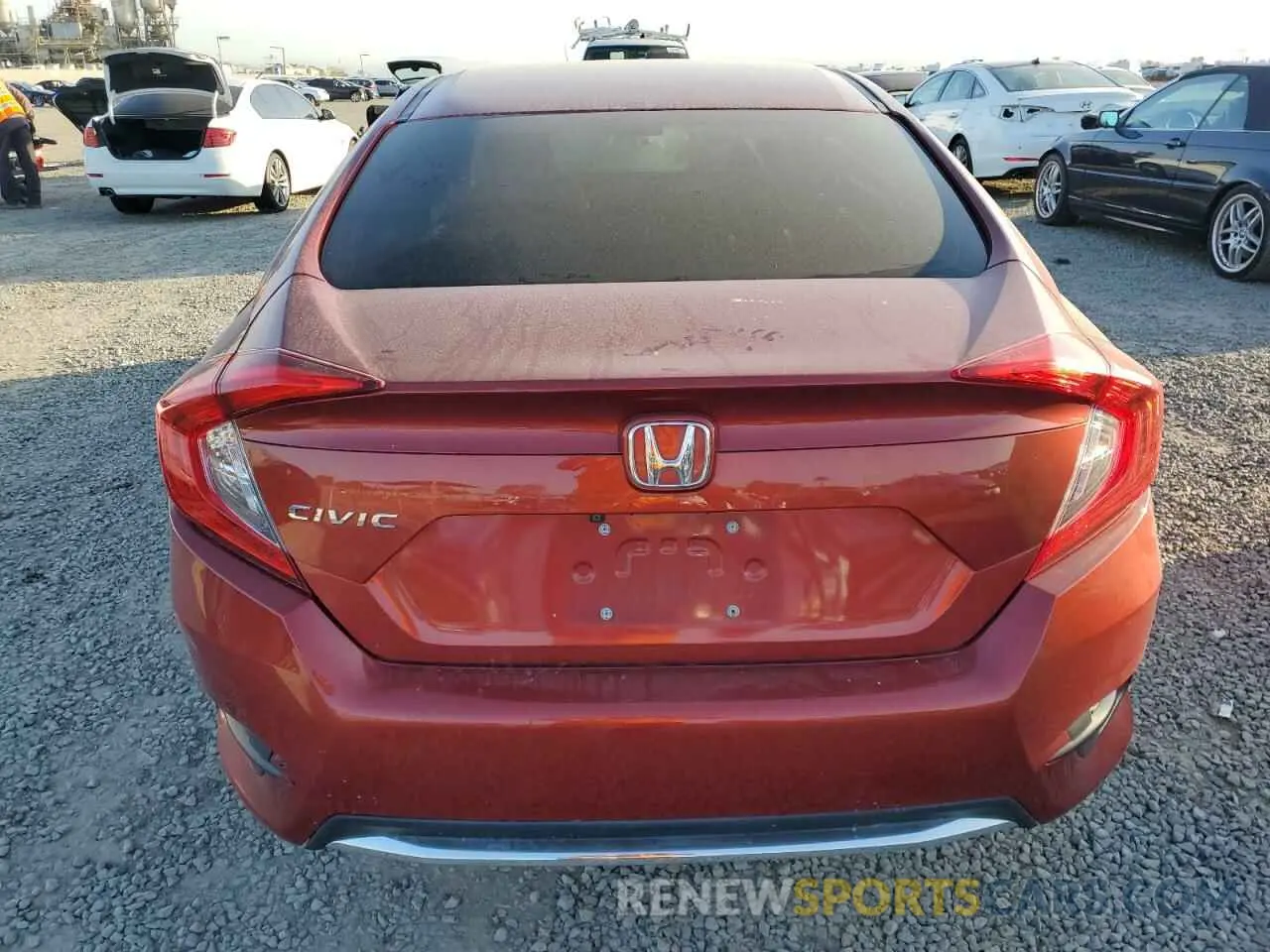 6 fotografías del automóvil dañado 2HGFC2F63MH542611 HONDA CIVIC 2021