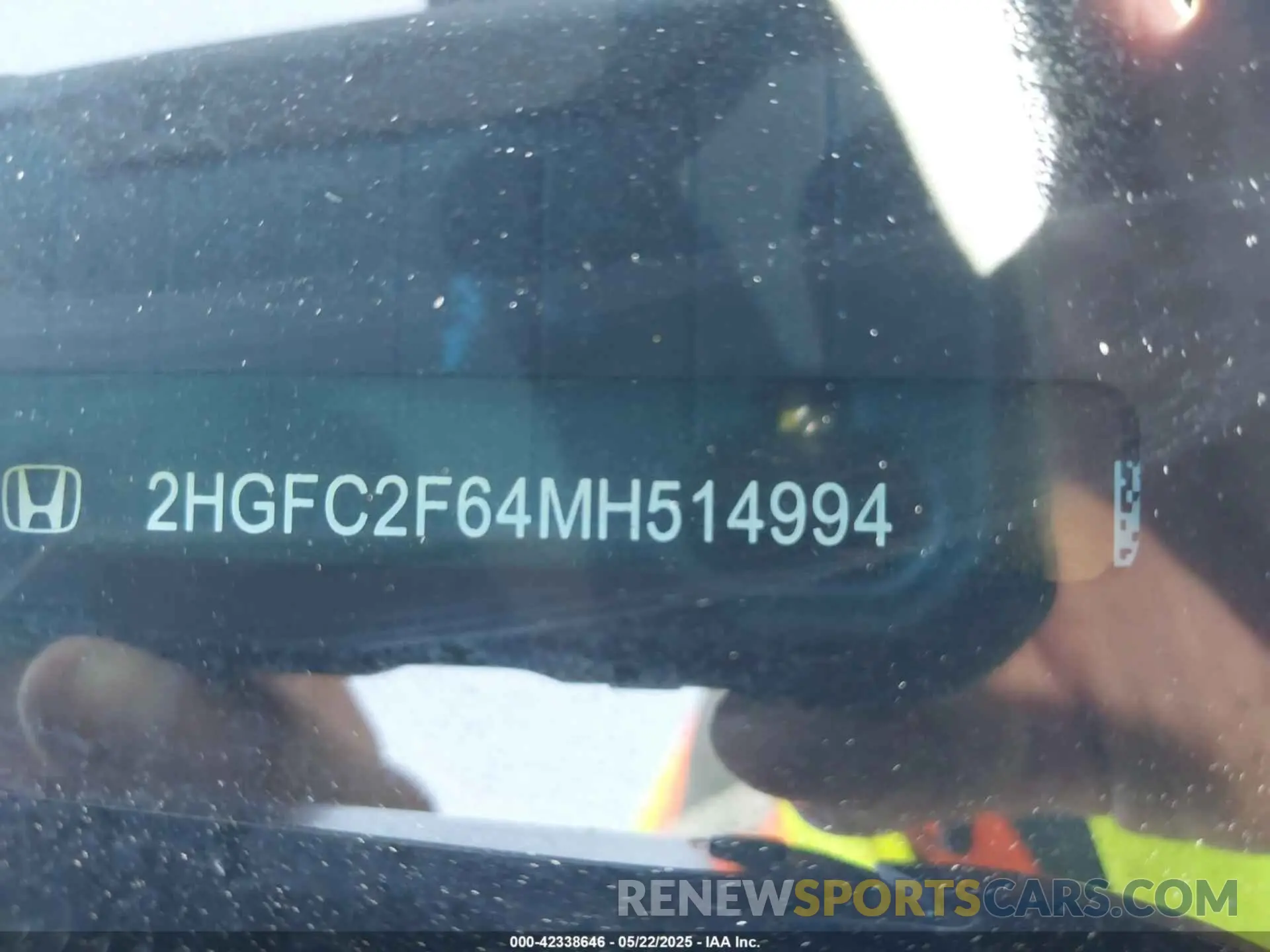 9 fotografías del automóvil dañado 2HGFC2F64MH514994 HONDA CIVIC 2021