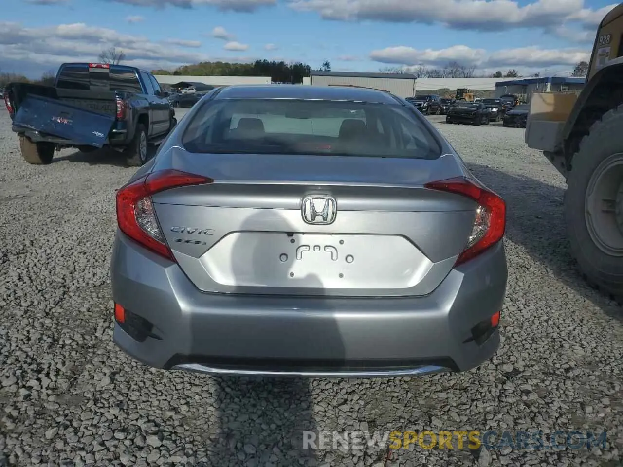 6 fotografías del automóvil dañado 2HGFC2F65MH515149 HONDA CIVIC 2021