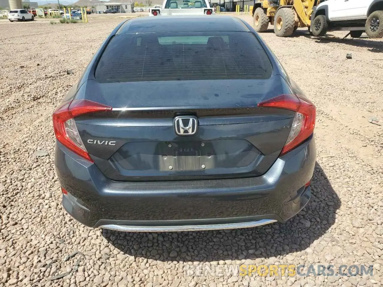 6 fotografías del automóvil dañado 2HGFC2F67MH554695 HONDA CIVIC 2021