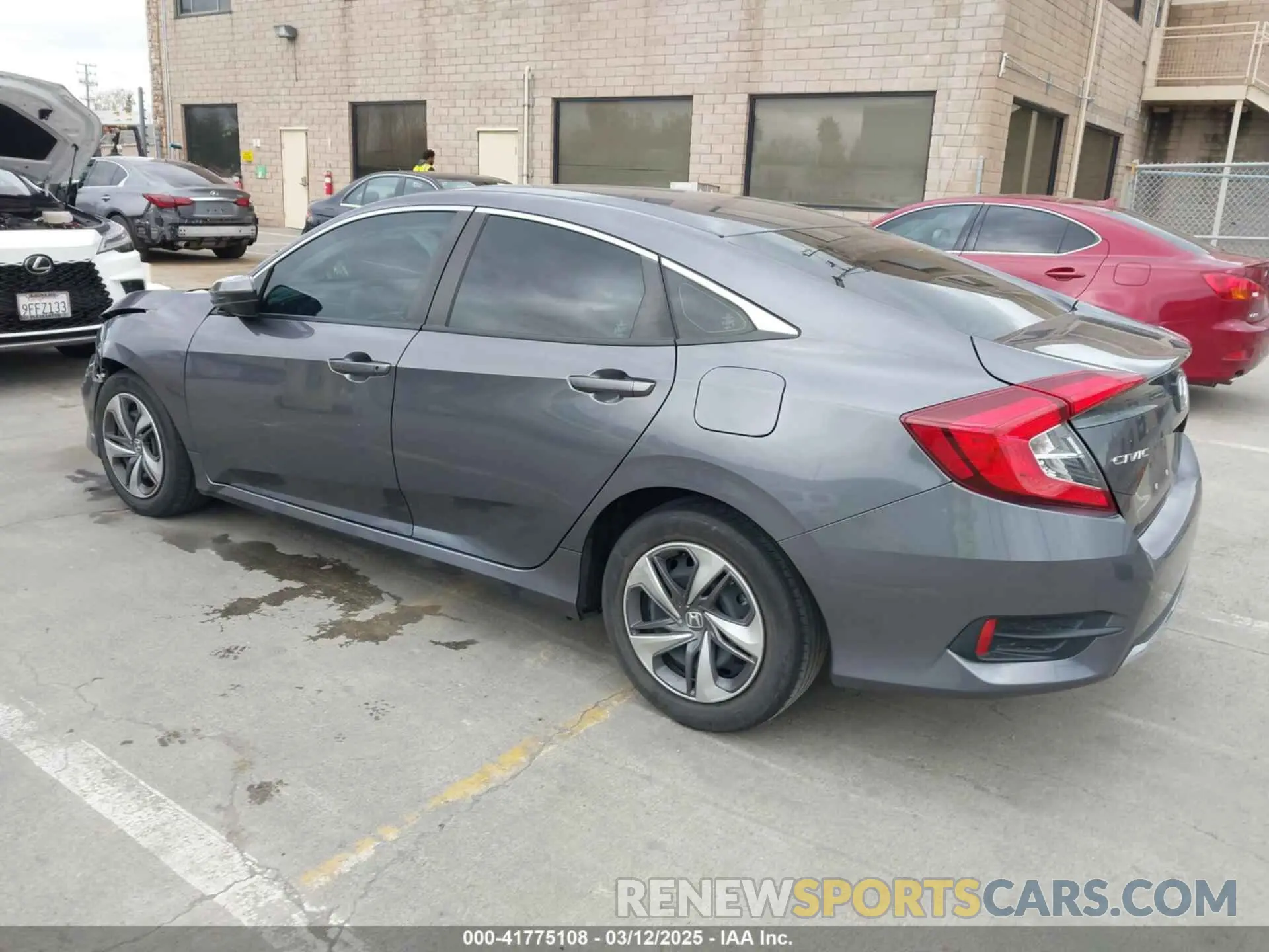 3 fotografías del automóvil dañado 2HGFC2F67MH560304 HONDA CIVIC 2021