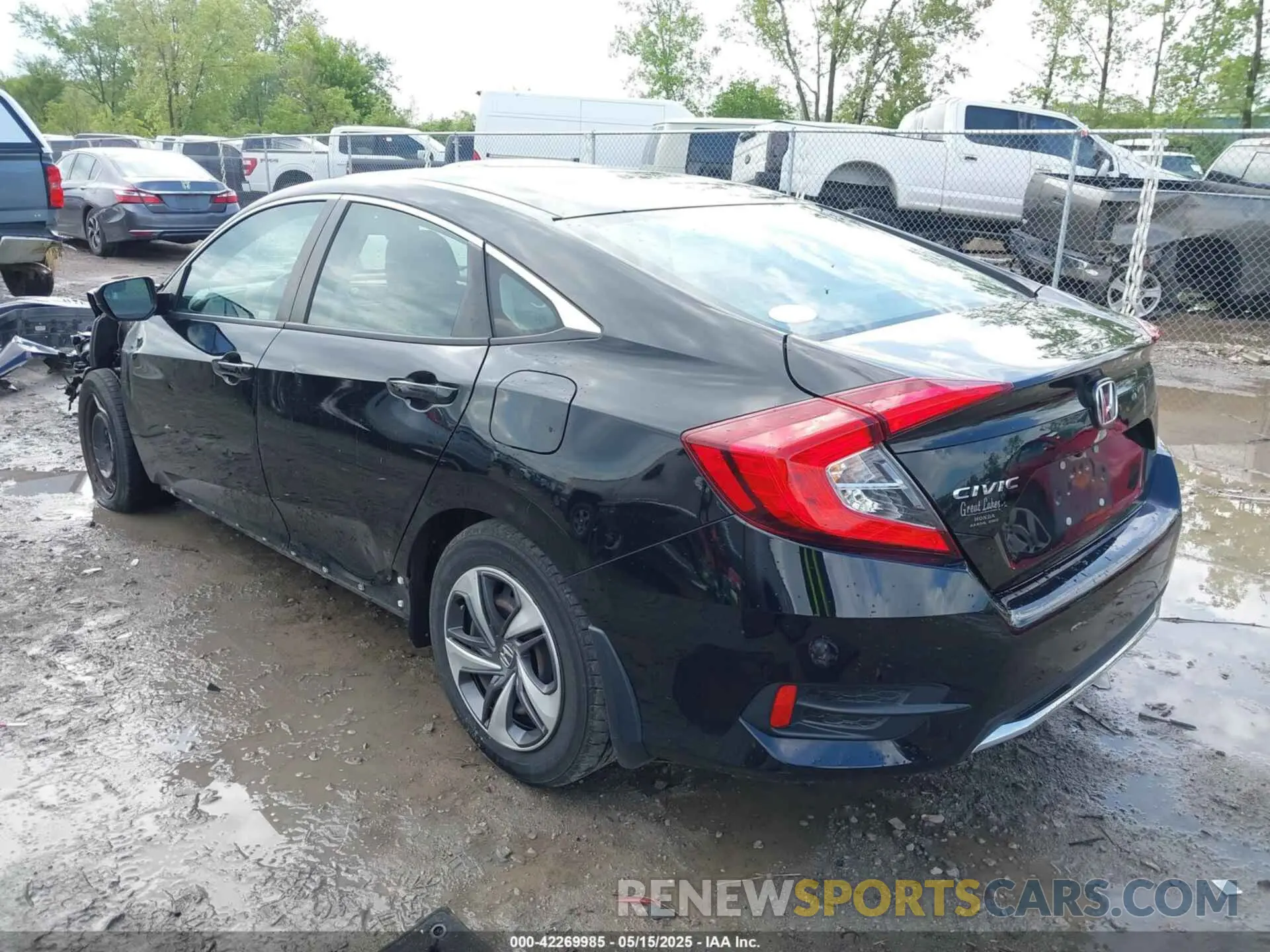 3 fotografías del automóvil dañado 2HGFC2F68MH526372 HONDA CIVIC 2021