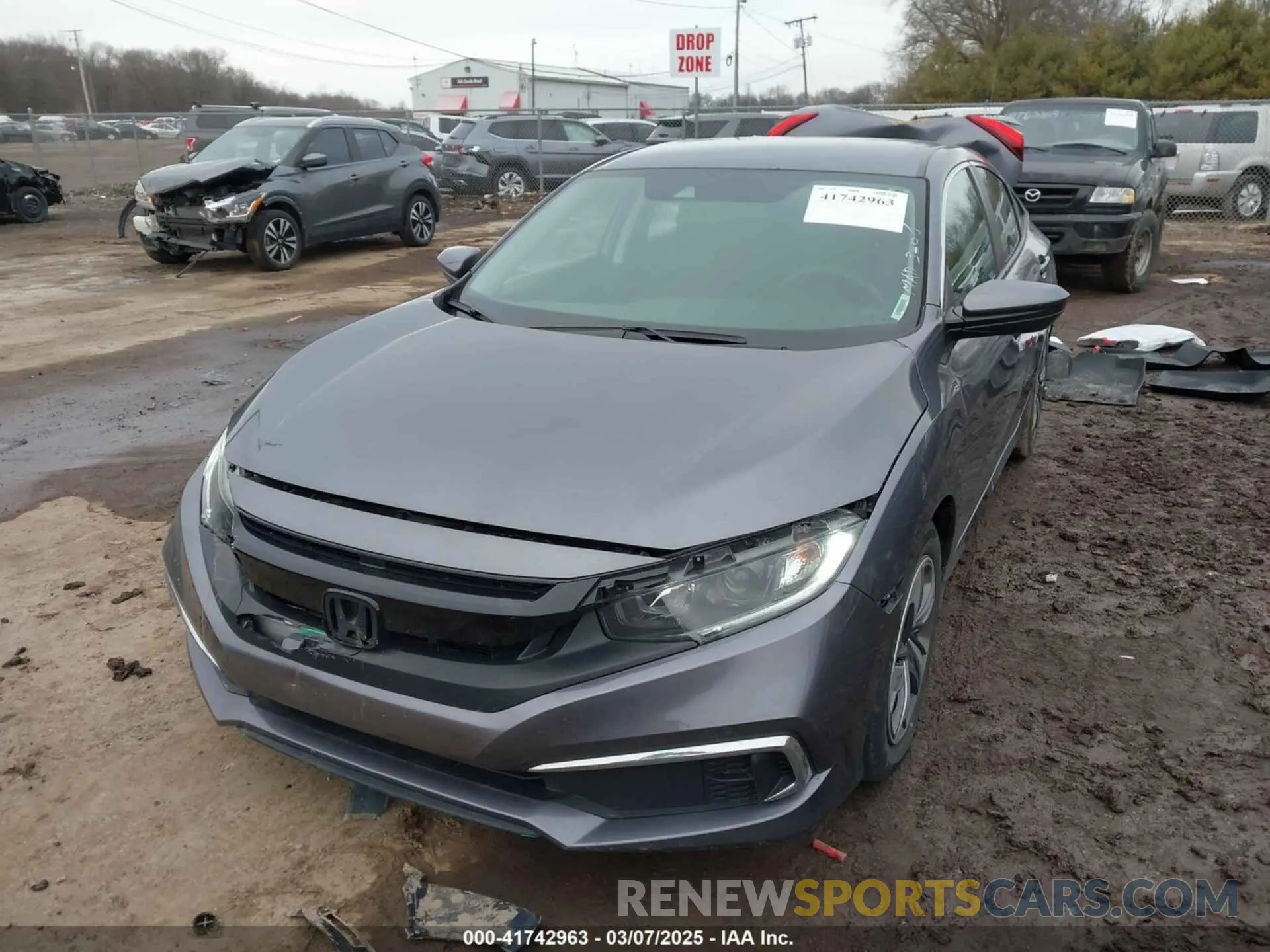 2 fotografías del automóvil dañado 2HGFC2F6XMH500937 HONDA CIVIC 2021