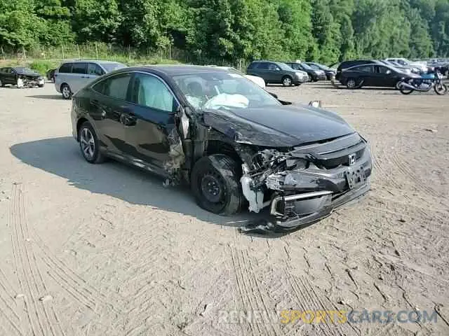 11 fotografías del automóvil dañado 2HGFC2F6XMH527376 HONDA CIVIC 2021