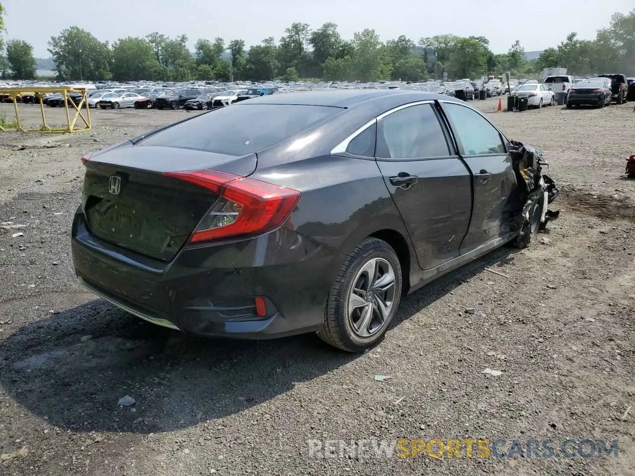 3 fotografías del automóvil dañado 2HGFC2F6XMH527376 HONDA CIVIC 2021