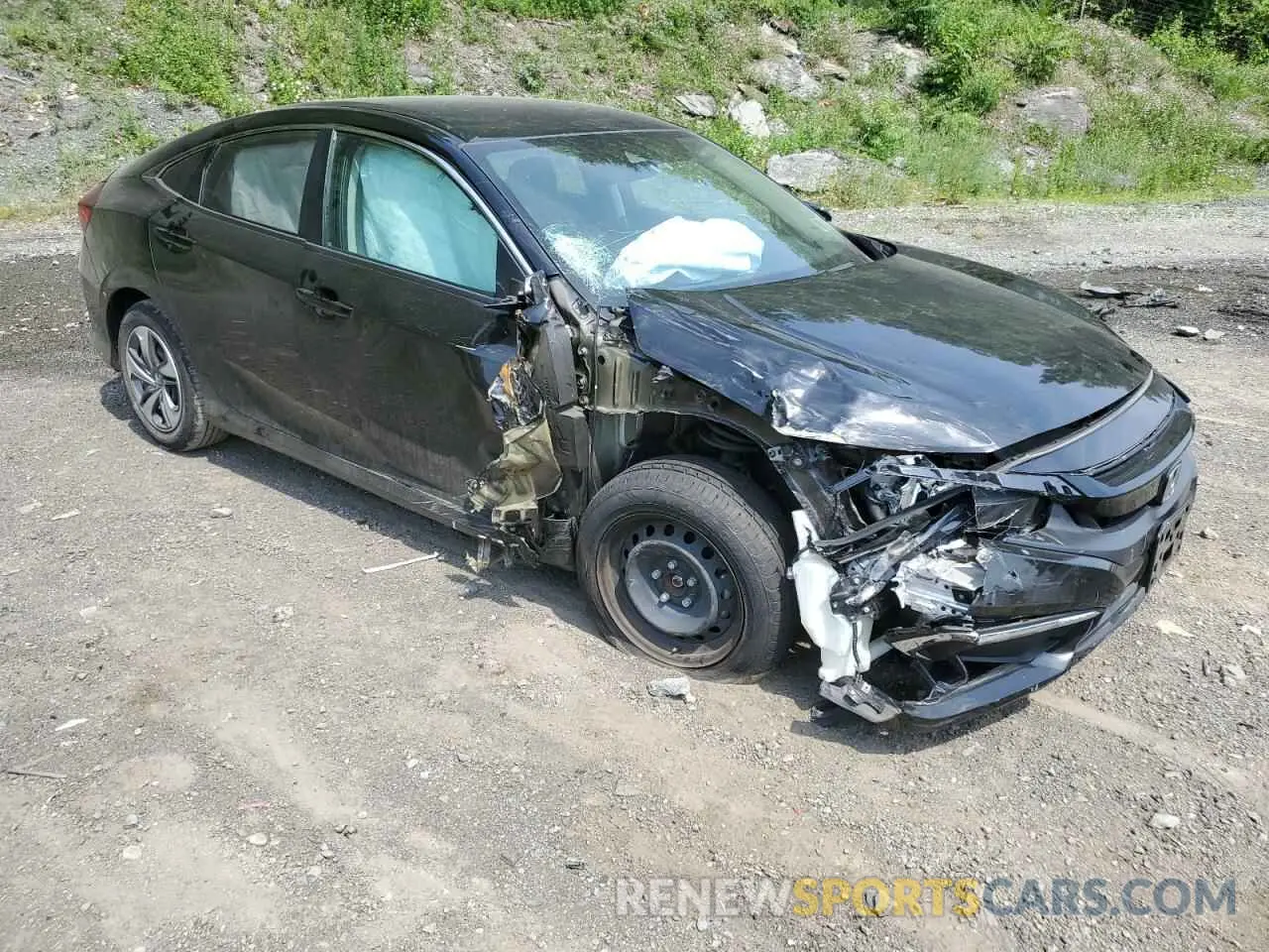 4 fotografías del automóvil dañado 2HGFC2F6XMH527376 HONDA CIVIC 2021