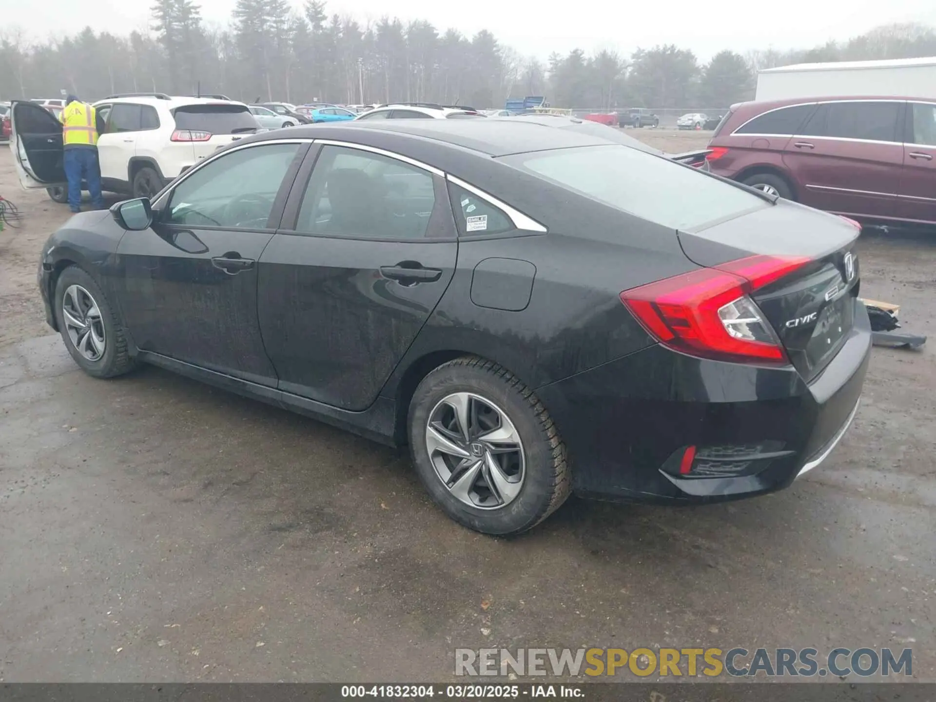 3 fotografías del automóvil dañado 2HGFC2F6XMH528558 HONDA CIVIC 2021