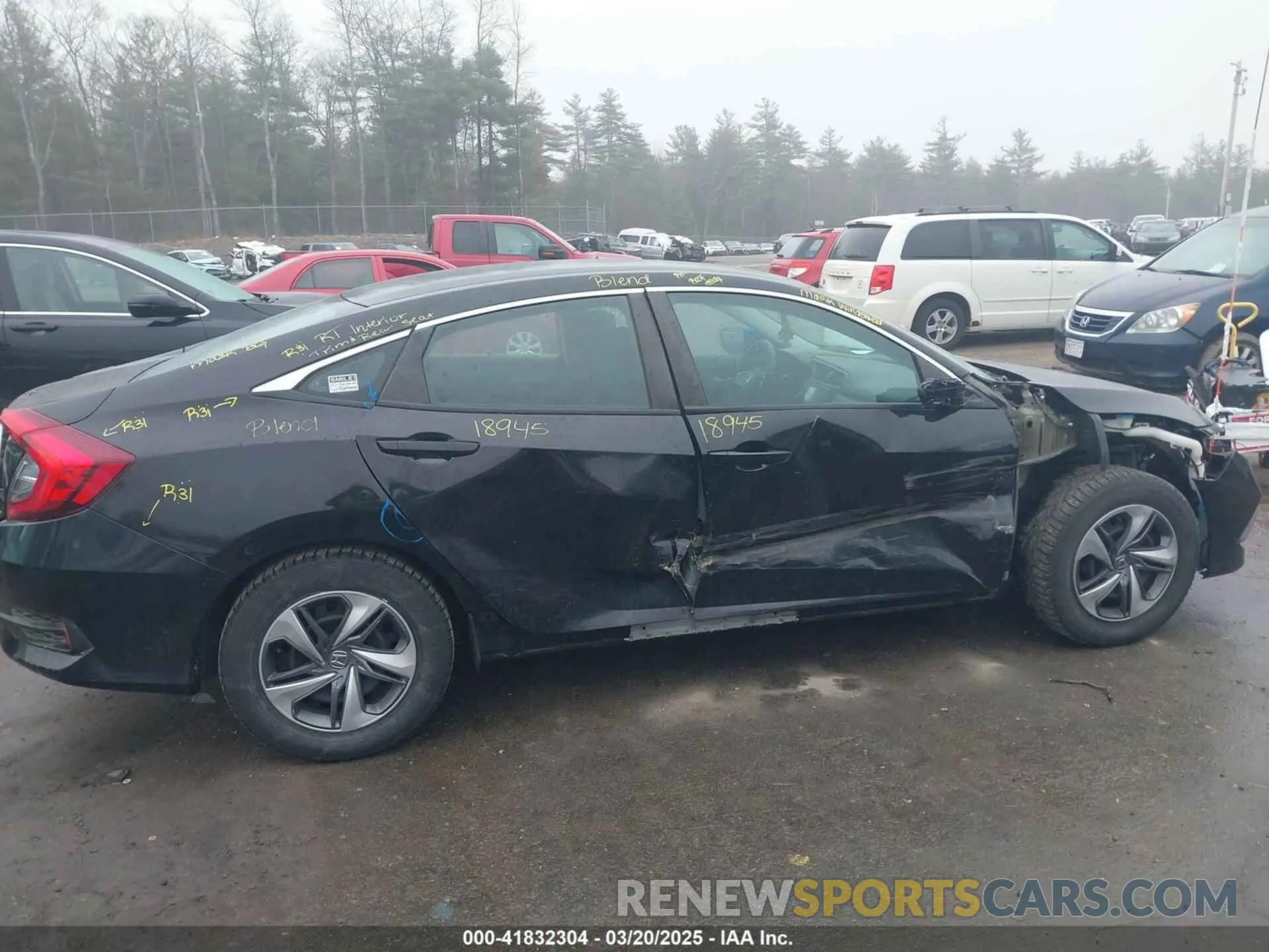 6 fotografías del automóvil dañado 2HGFC2F6XMH528558 HONDA CIVIC 2021