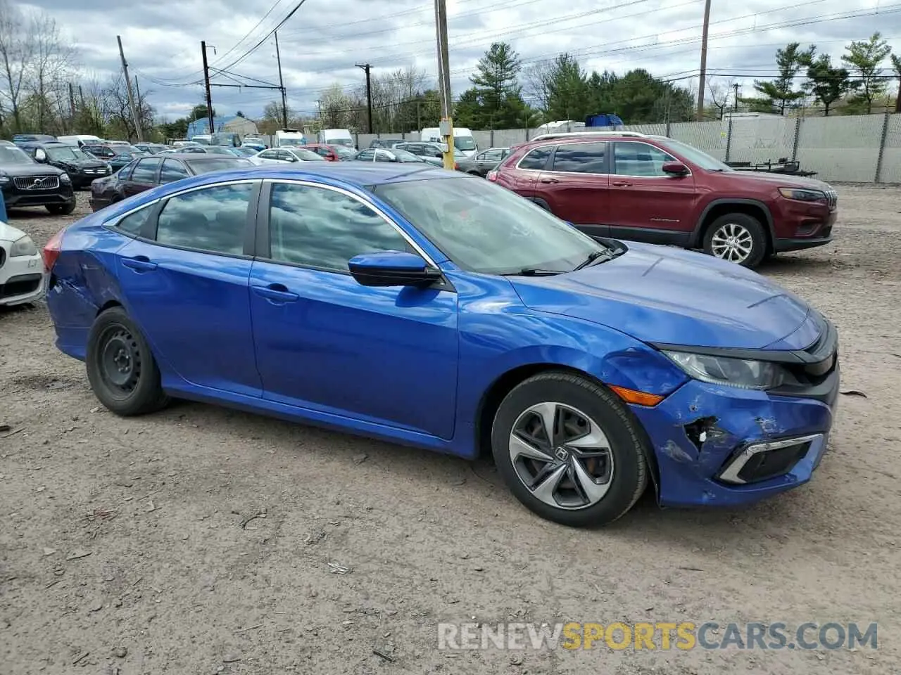 4 fotografías del automóvil dañado 2HGFC2F6XMH529029 HONDA CIVIC 2021