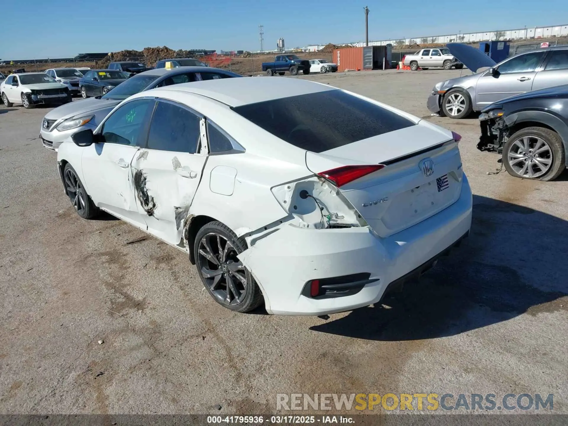 3 fotografías del automóvil dañado 2HGFC2F80MH504447 HONDA CIVIC 2021