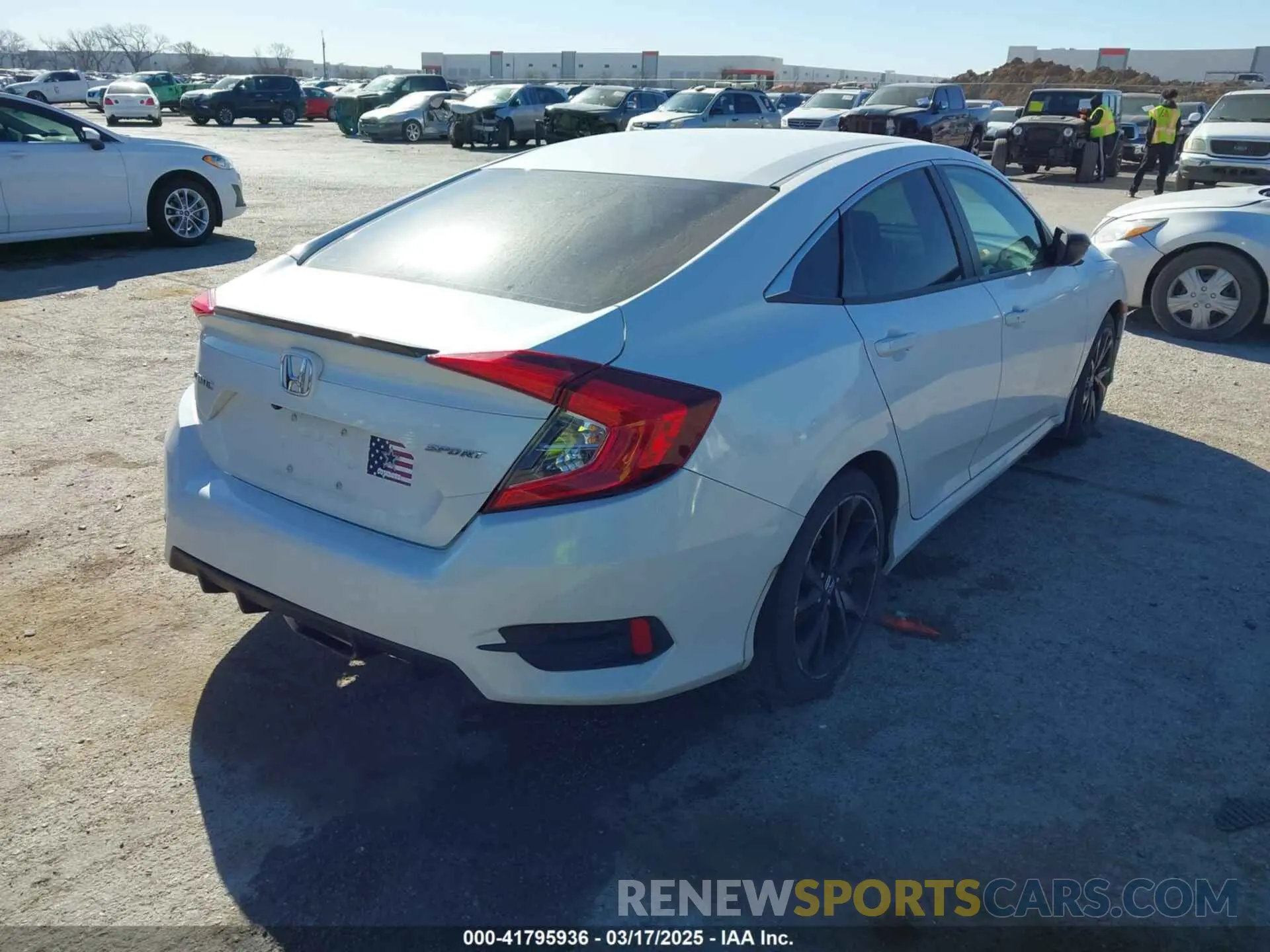 4 fotografías del automóvil dañado 2HGFC2F80MH504447 HONDA CIVIC 2021