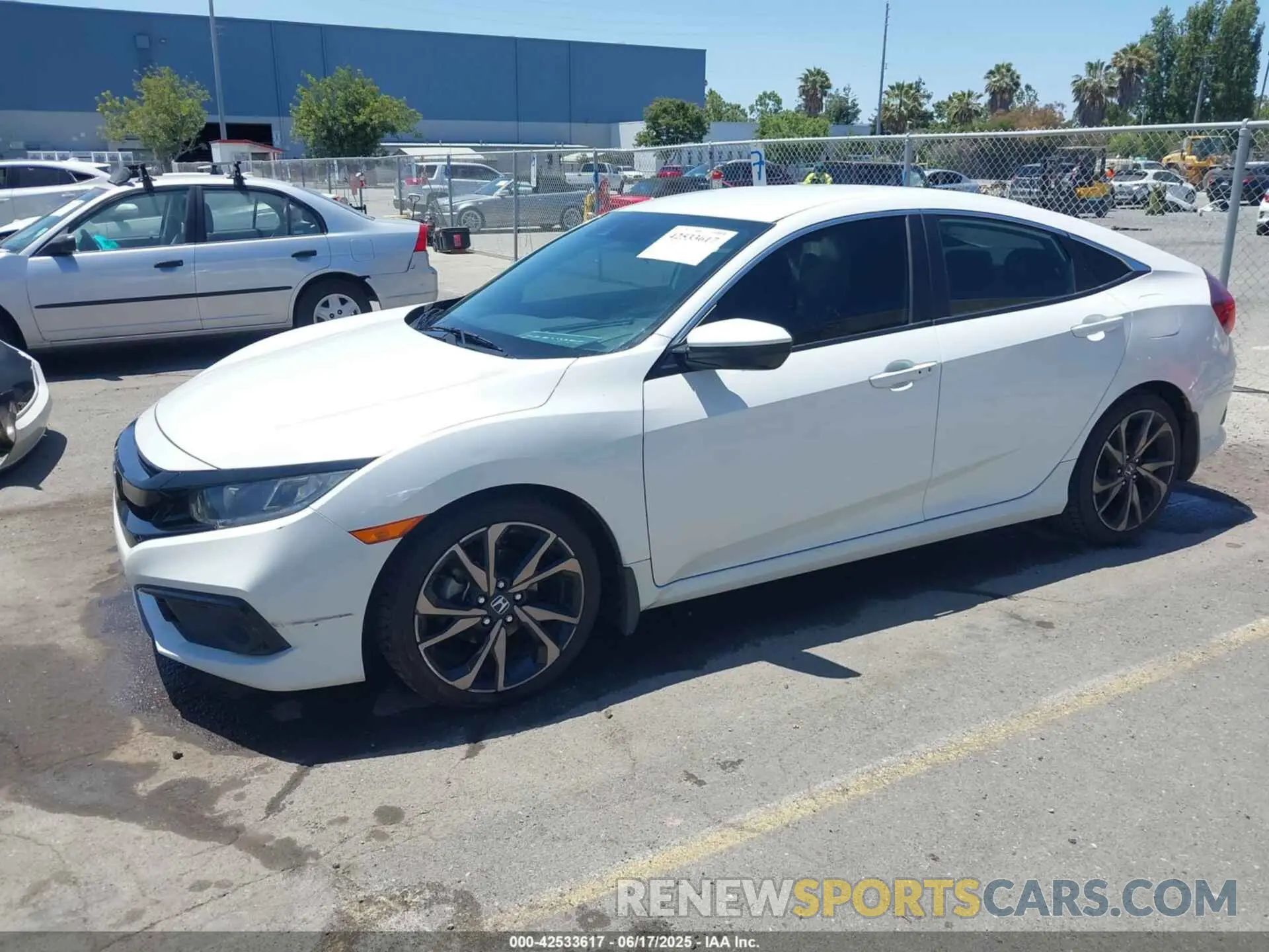 2 fotografías del automóvil dañado 2HGFC2F80MH504657 HONDA CIVIC 2021