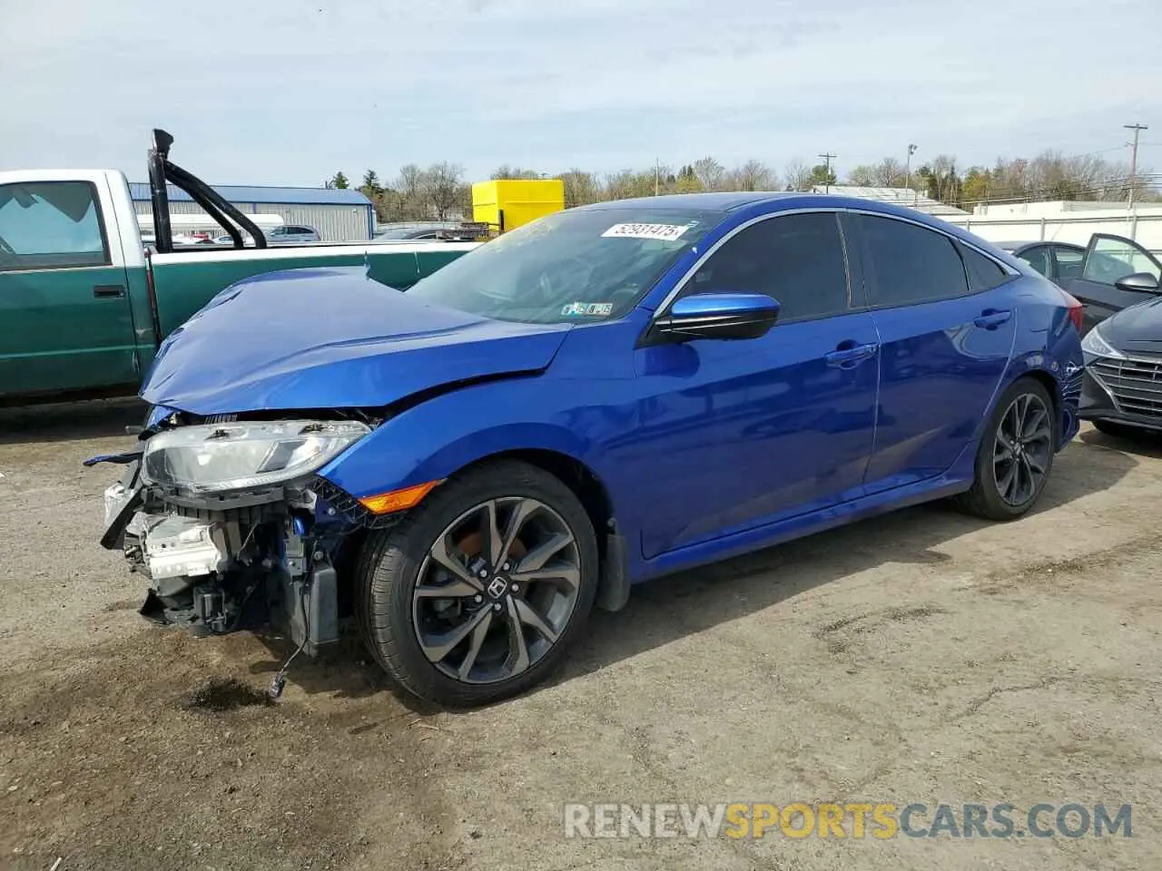 1 fotografías del automóvil dañado 2HGFC2F80MH517814 HONDA CIVIC 2021