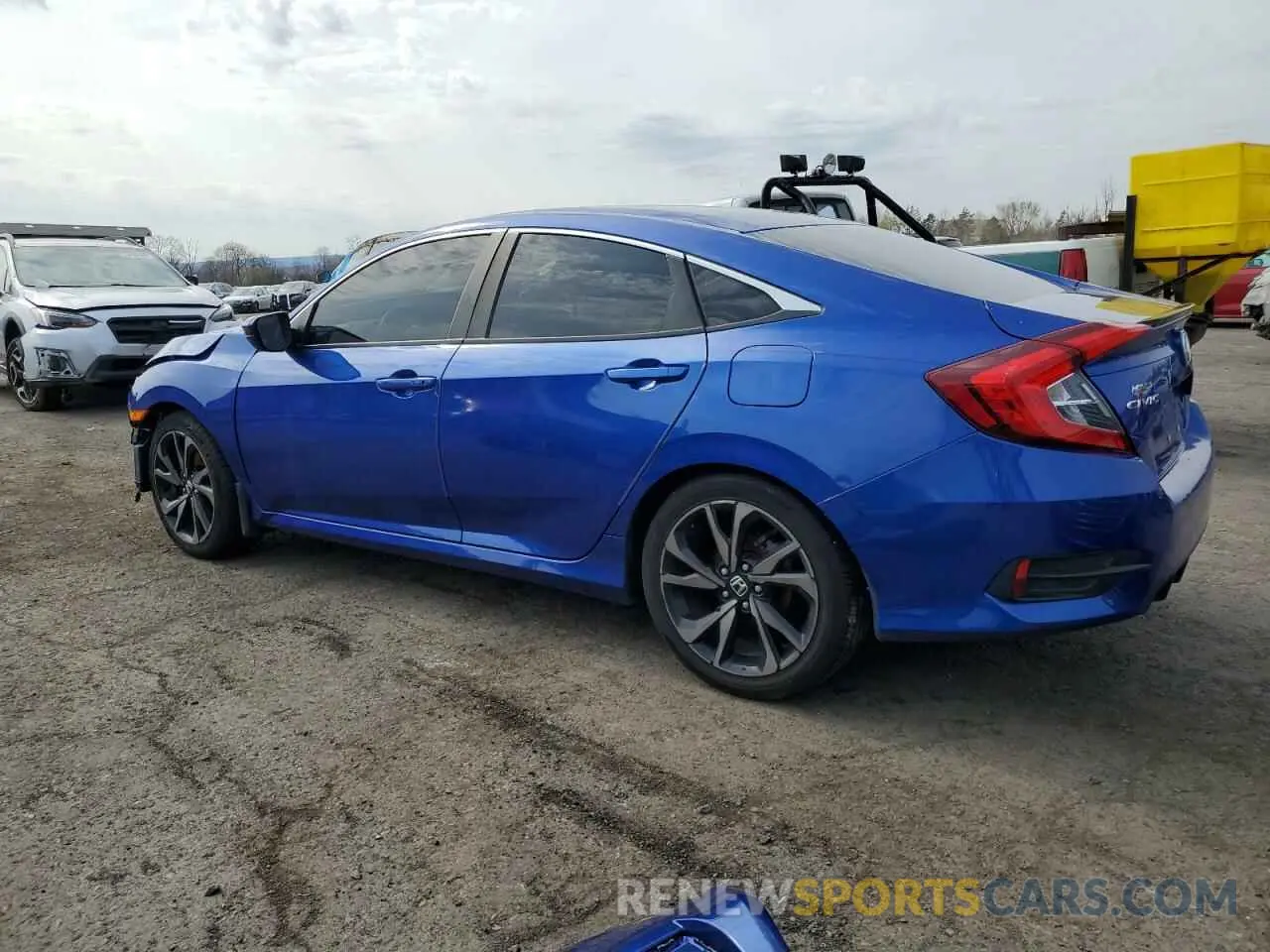 2 fotografías del automóvil dañado 2HGFC2F80MH517814 HONDA CIVIC 2021