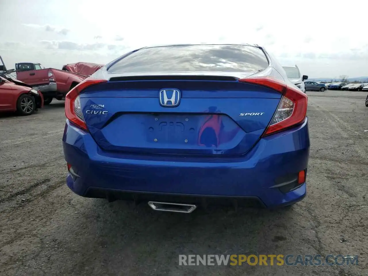 6 fotografías del automóvil dañado 2HGFC2F80MH517814 HONDA CIVIC 2021