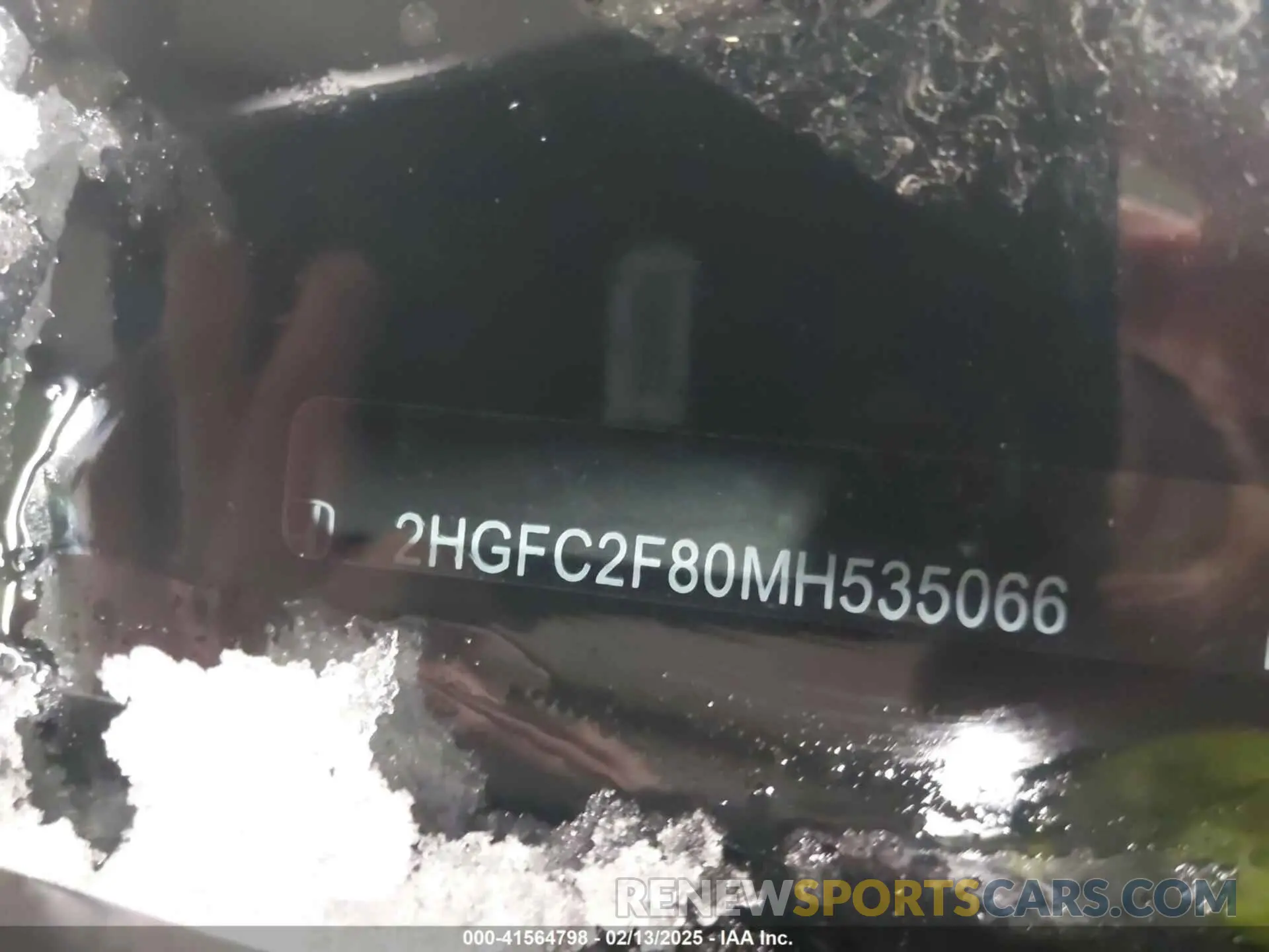 9 fotografías del automóvil dañado 2HGFC2F80MH535066 HONDA CIVIC 2021