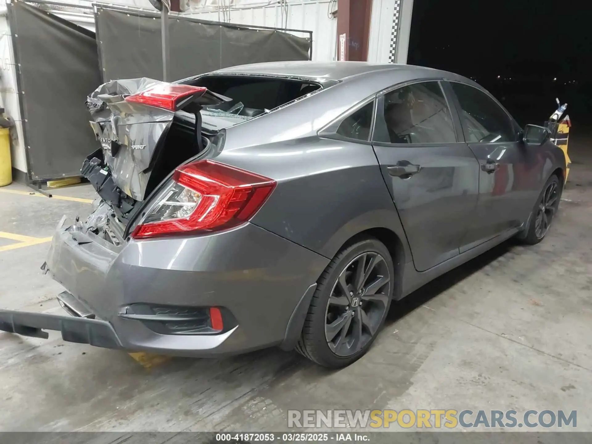 4 fotografías del automóvil dañado 2HGFC2F80MH545483 HONDA CIVIC 2021