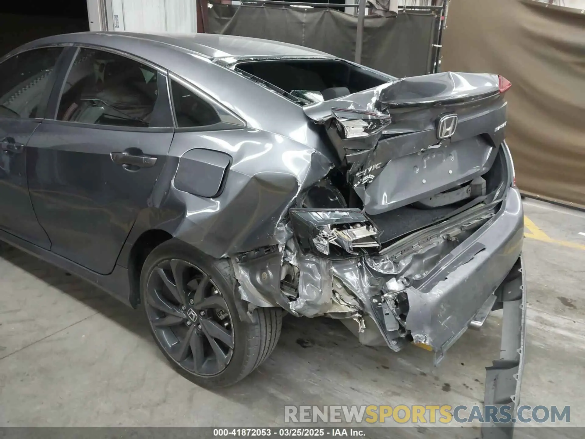 6 fotografías del automóvil dañado 2HGFC2F80MH545483 HONDA CIVIC 2021