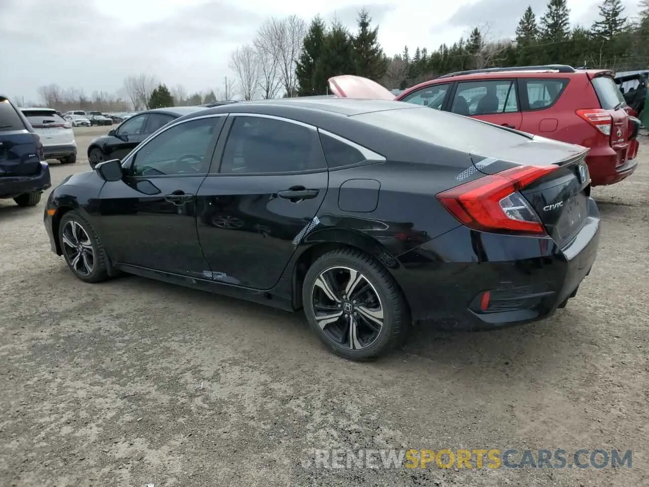 2 fotografías del automóvil dañado 2HGFC2F81MH006628 HONDA CIVIC 2021
