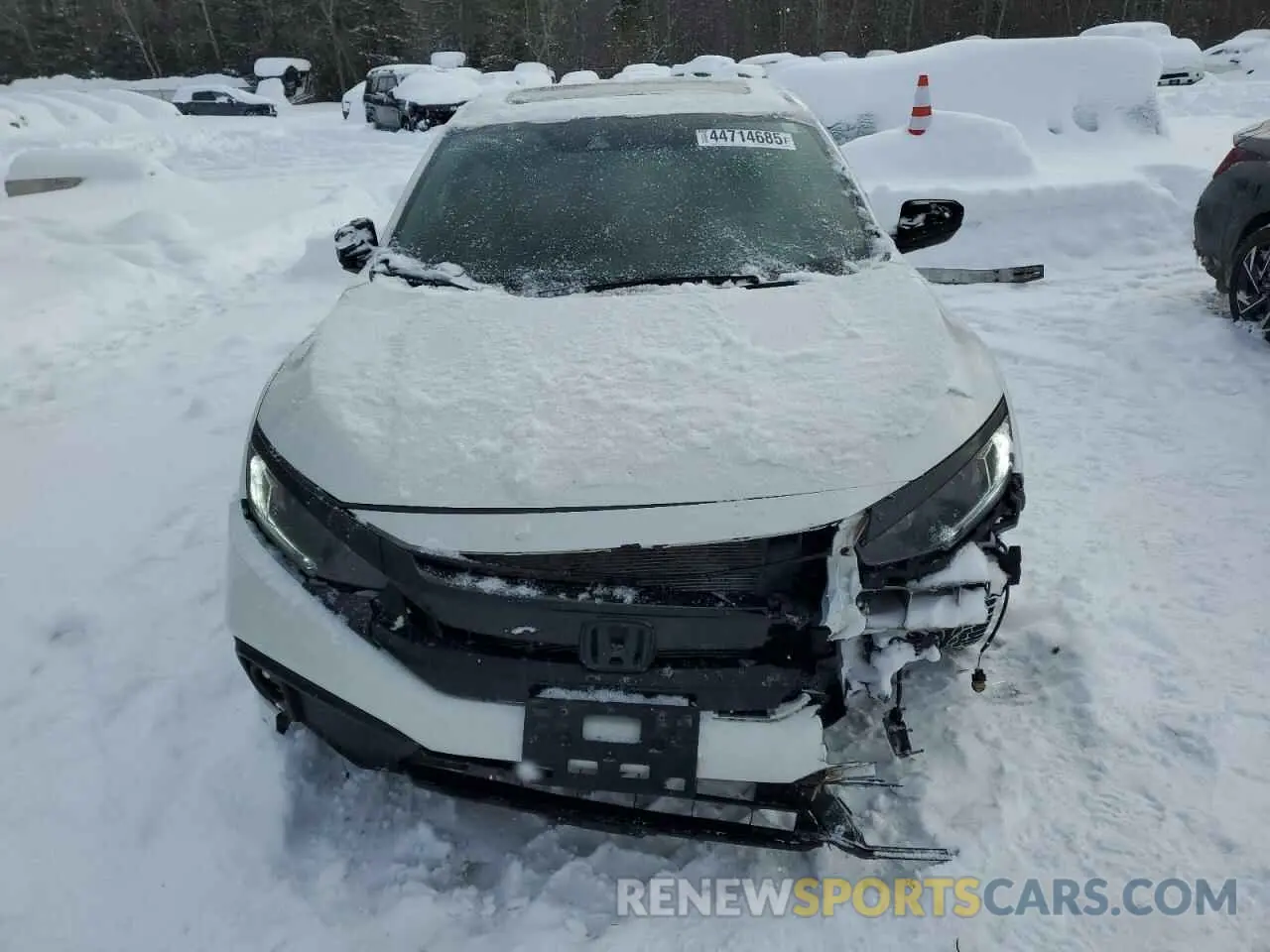 5 fotografías del automóvil dañado 2HGFC2F81MH006645 HONDA CIVIC 2021