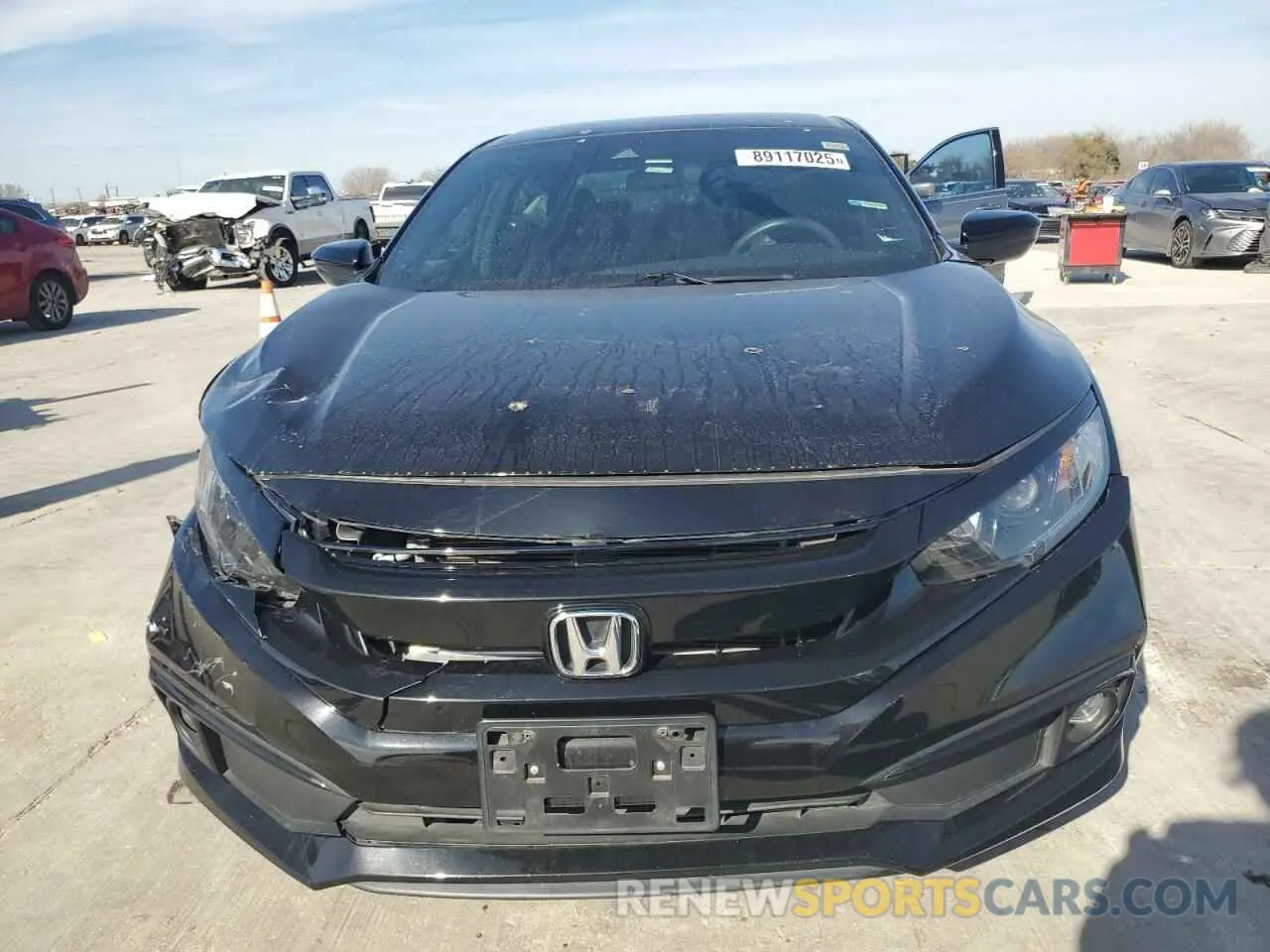 5 fotografías del automóvil dañado 2HGFC2F81MH505686 HONDA CIVIC 2021