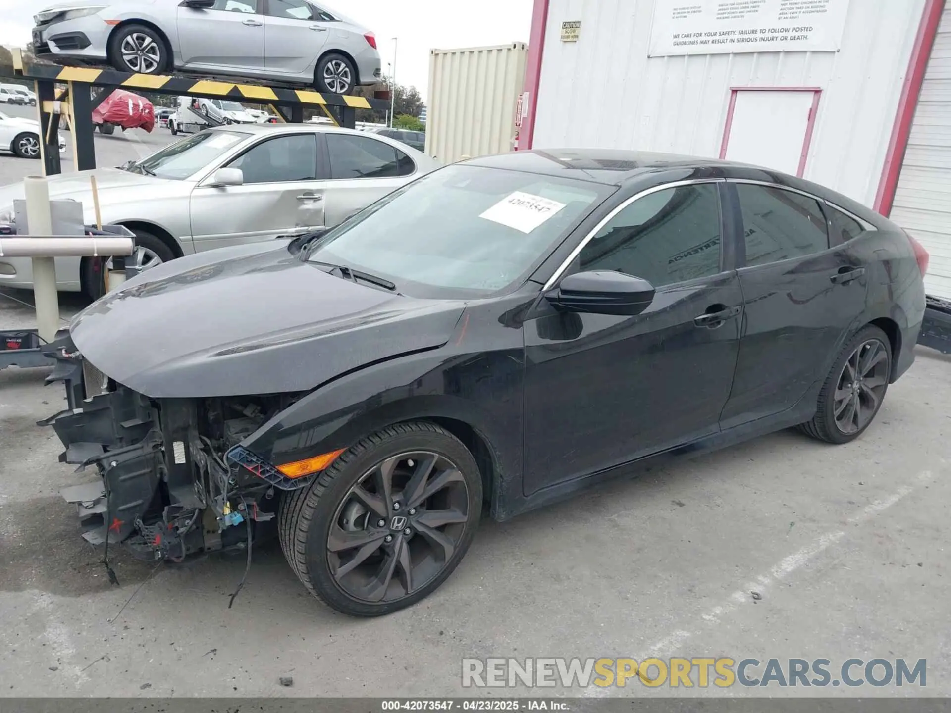 2 fotografías del automóvil dañado 2HGFC2F81MH534850 HONDA CIVIC 2021