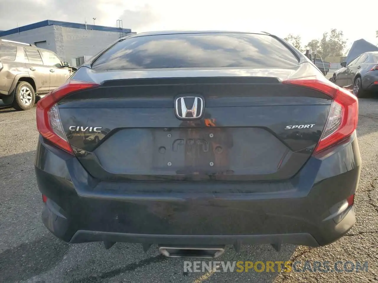 6 fotografías del automóvil dañado 2HGFC2F81MH537604 HONDA CIVIC 2021