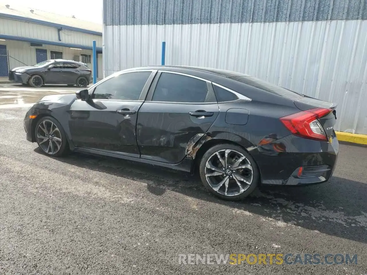 2 fotografías del automóvil dañado 2HGFC2F81MH539708 HONDA CIVIC 2021
