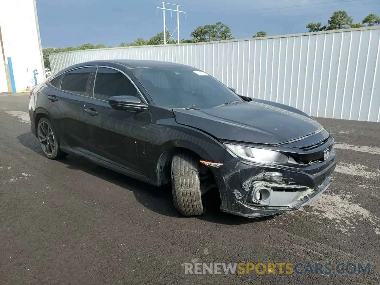 4 fotografías del automóvil dañado 2HGFC2F81MH539708 HONDA CIVIC 2021