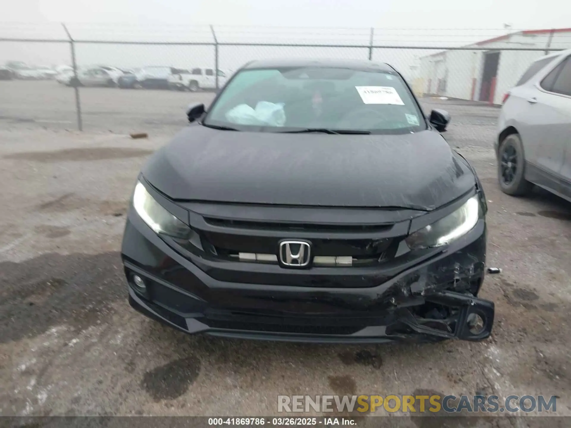 12 fotografías del automóvil dañado 2HGFC2F81MH546593 HONDA CIVIC 2021